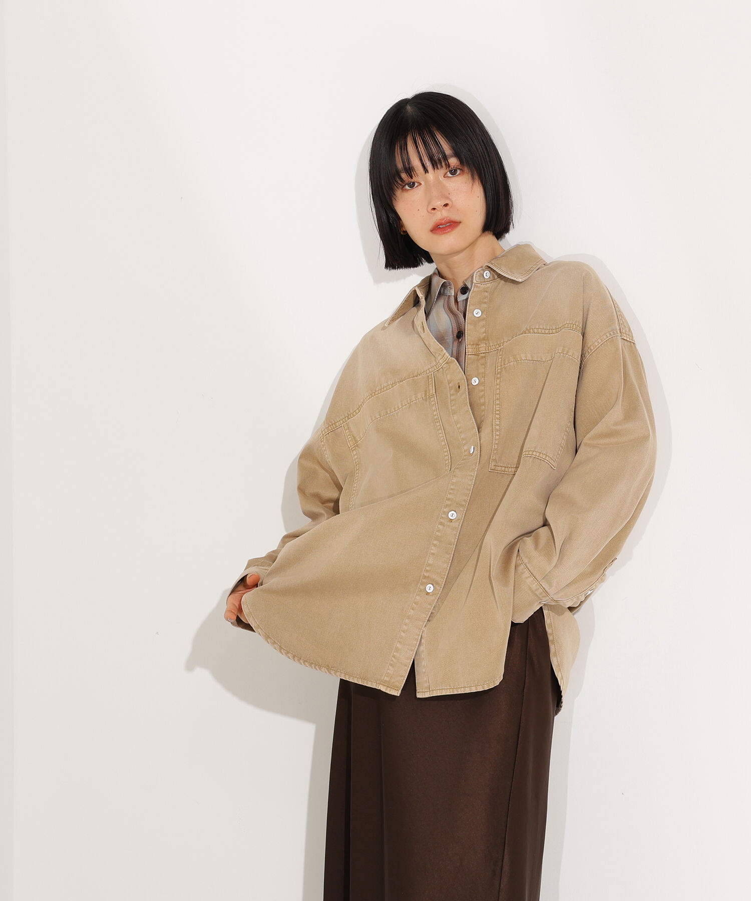  「デニムオーバーシャツ」|シャツ・ブラウス|