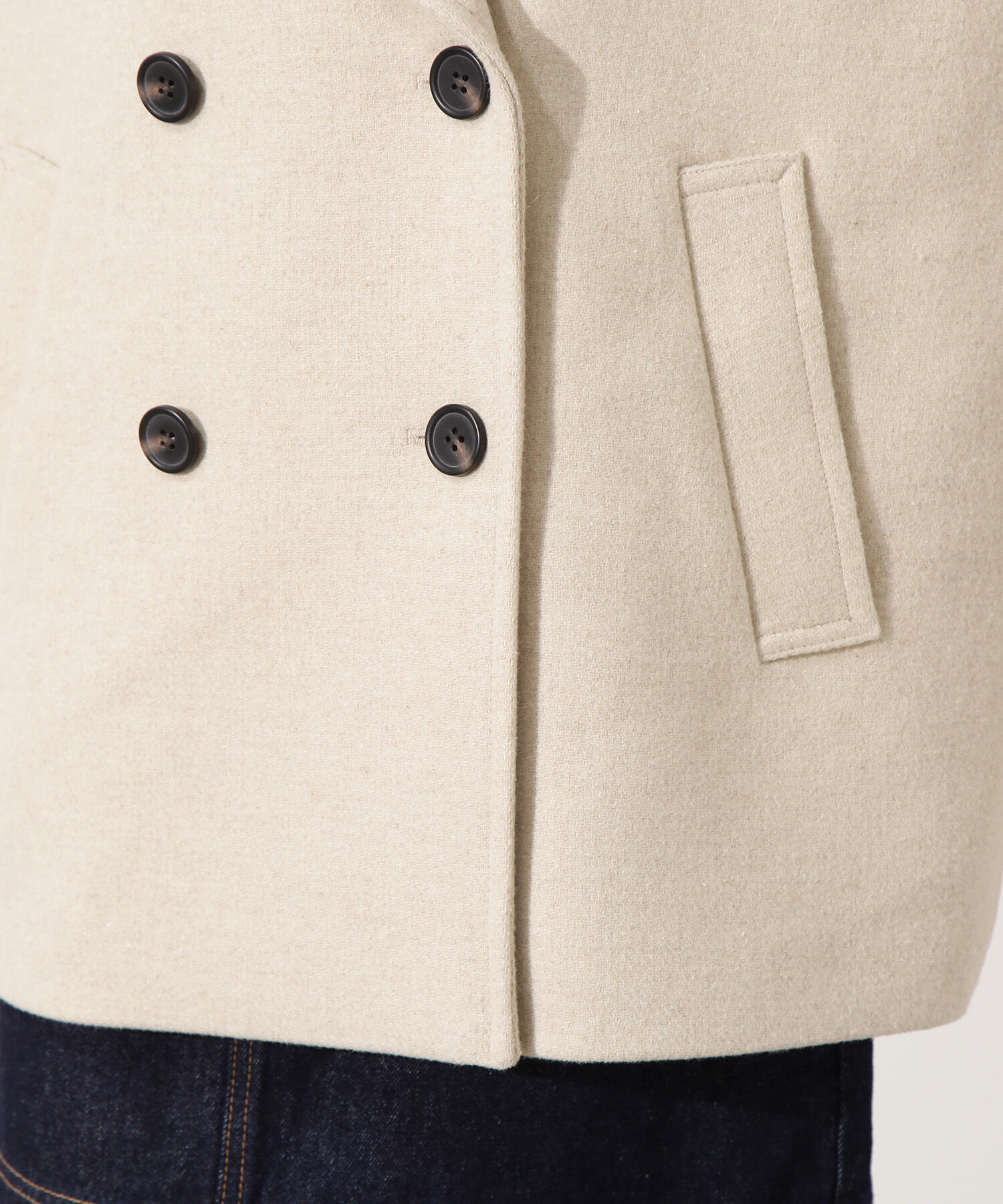  「ミドルPコート《ブラウン&times;ゴールドボタン：LUMINE・LUCUA・official site限定》」|ブルゾン・スタジャン|