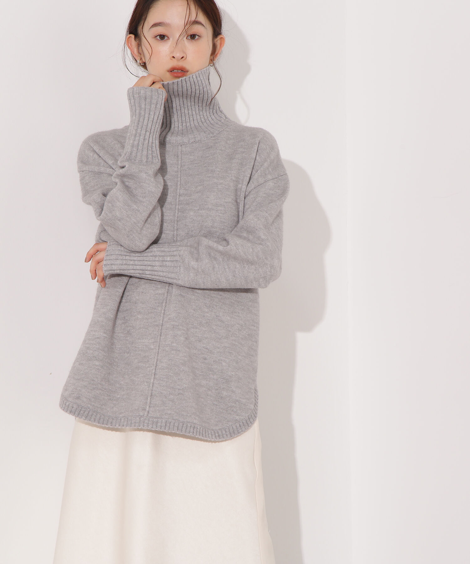  「タートルネックオーバーニット」|ニット・セーター|