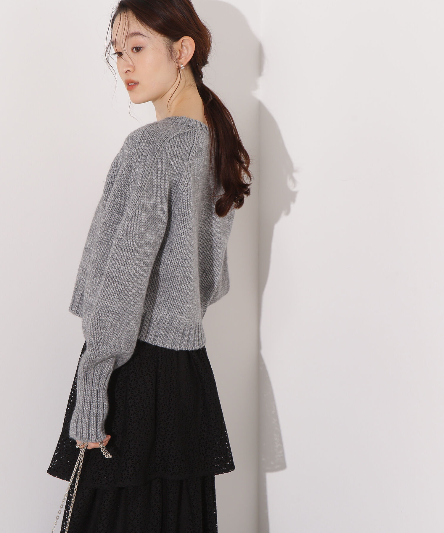  「ミドルゲージフォルムニット」|ニット・セーター|