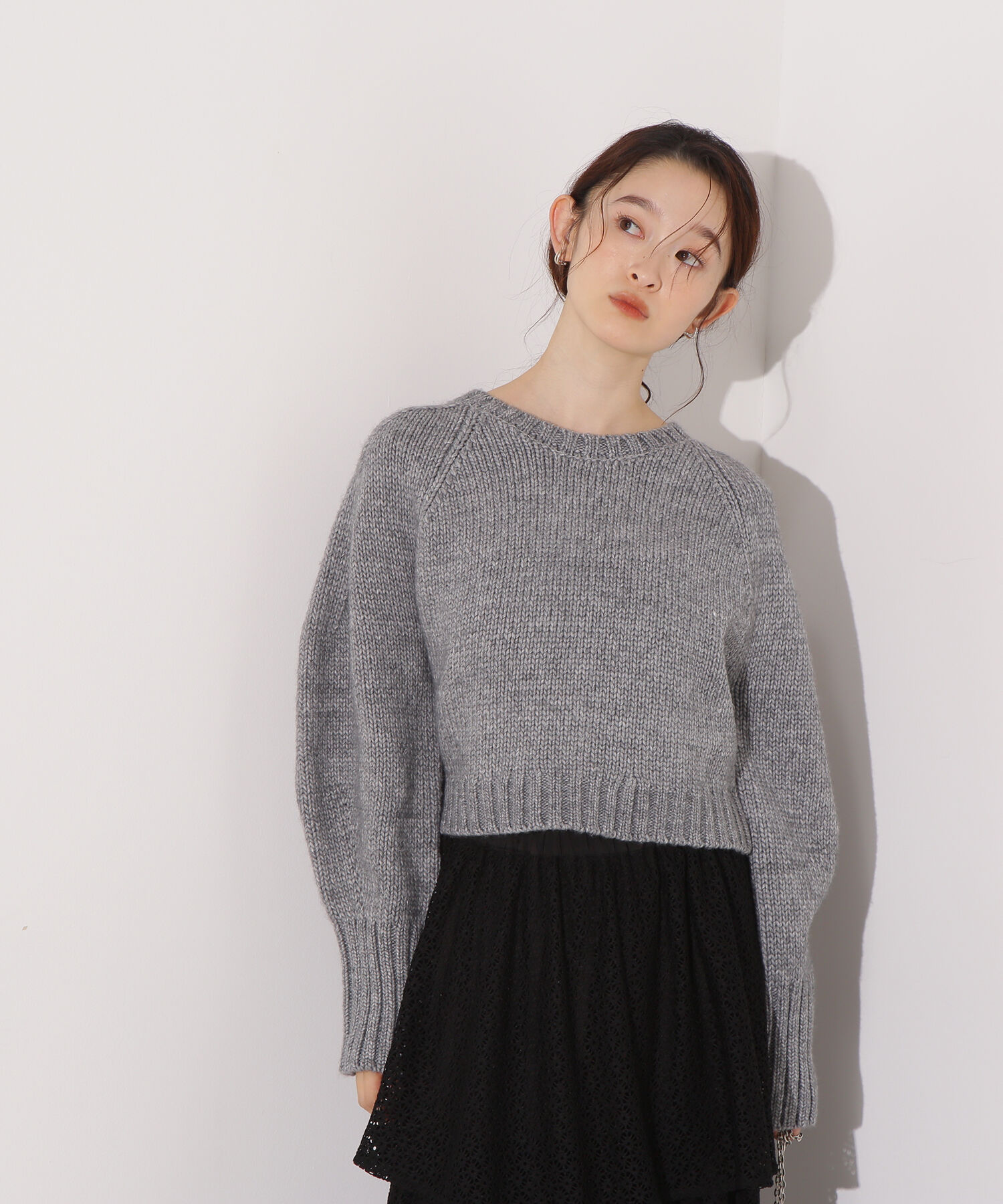  「ミドルゲージフォルムニット」|ニット・セーター|