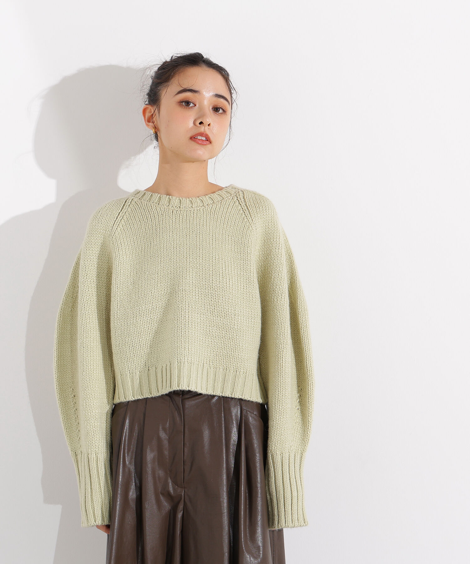  「ミドルゲージフォルムニット」|ニット・セーター|