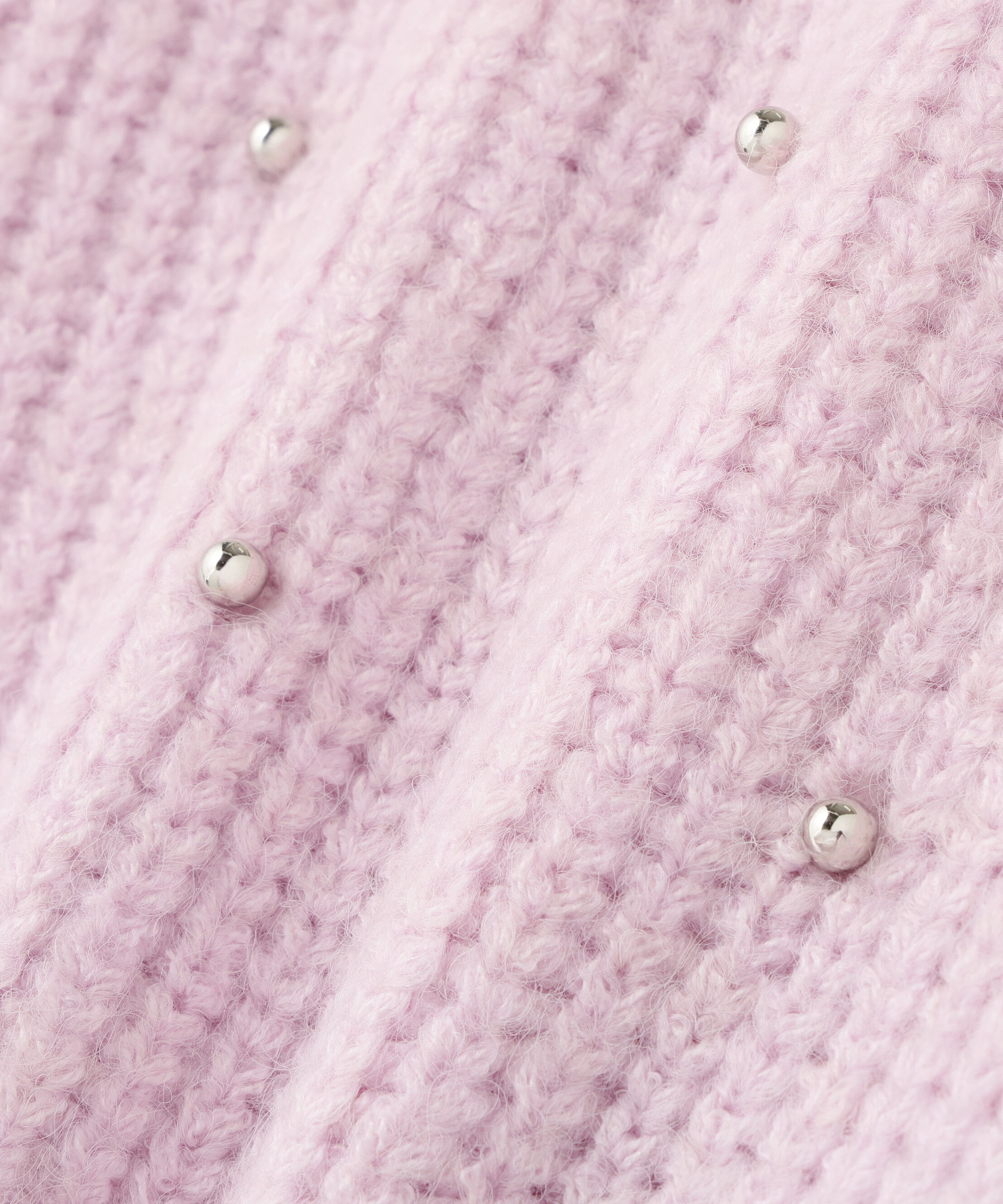  「スタッズ畦ニット」|ニット・セーター|