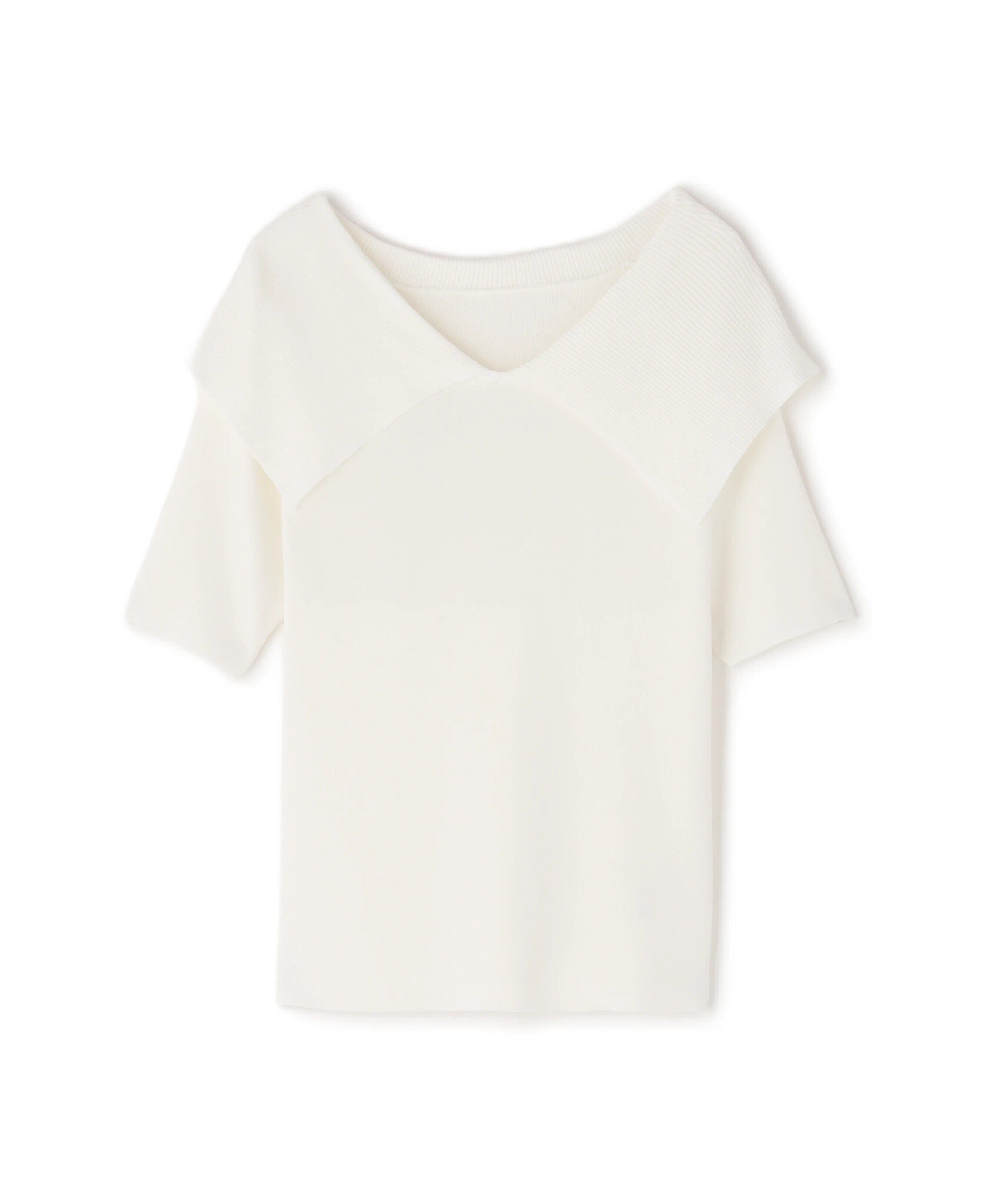  「ビッグカラーボートネックニット」|ニット・セーター|