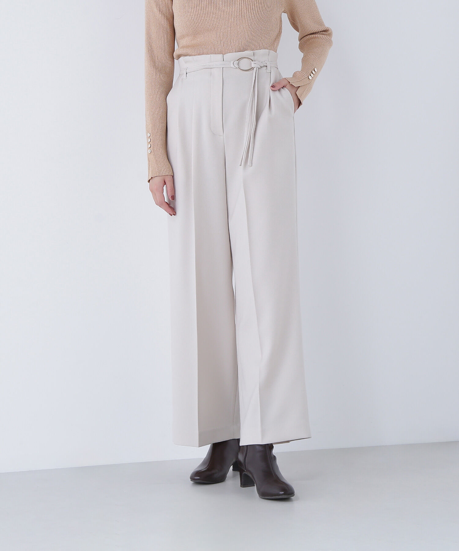  「ダブルベルトワイドパンツII」|その他|