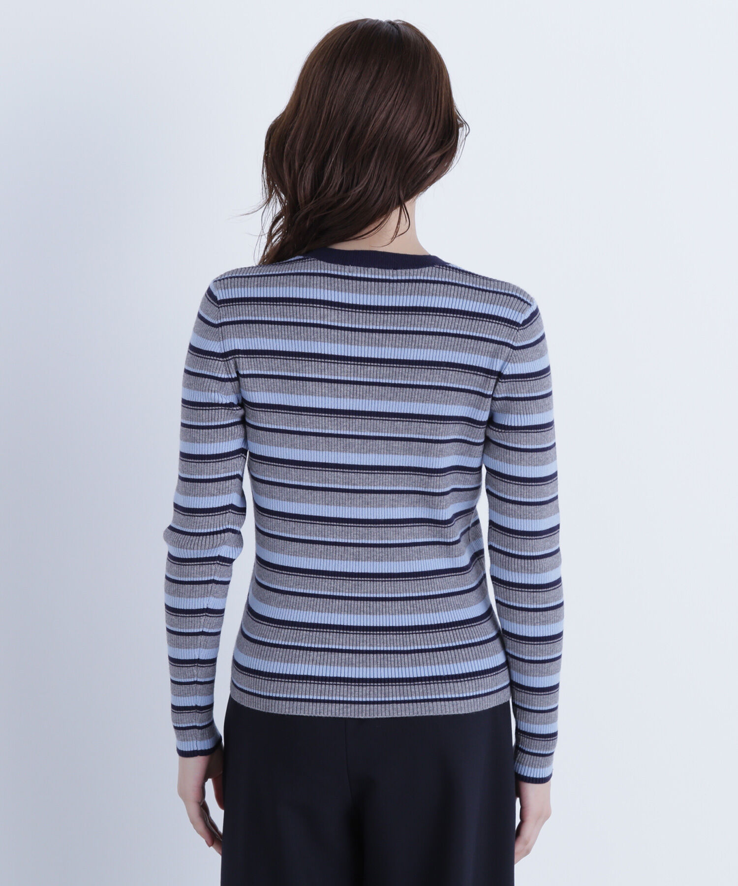  「マルチボーダーリブニット」|ニット・セーター|