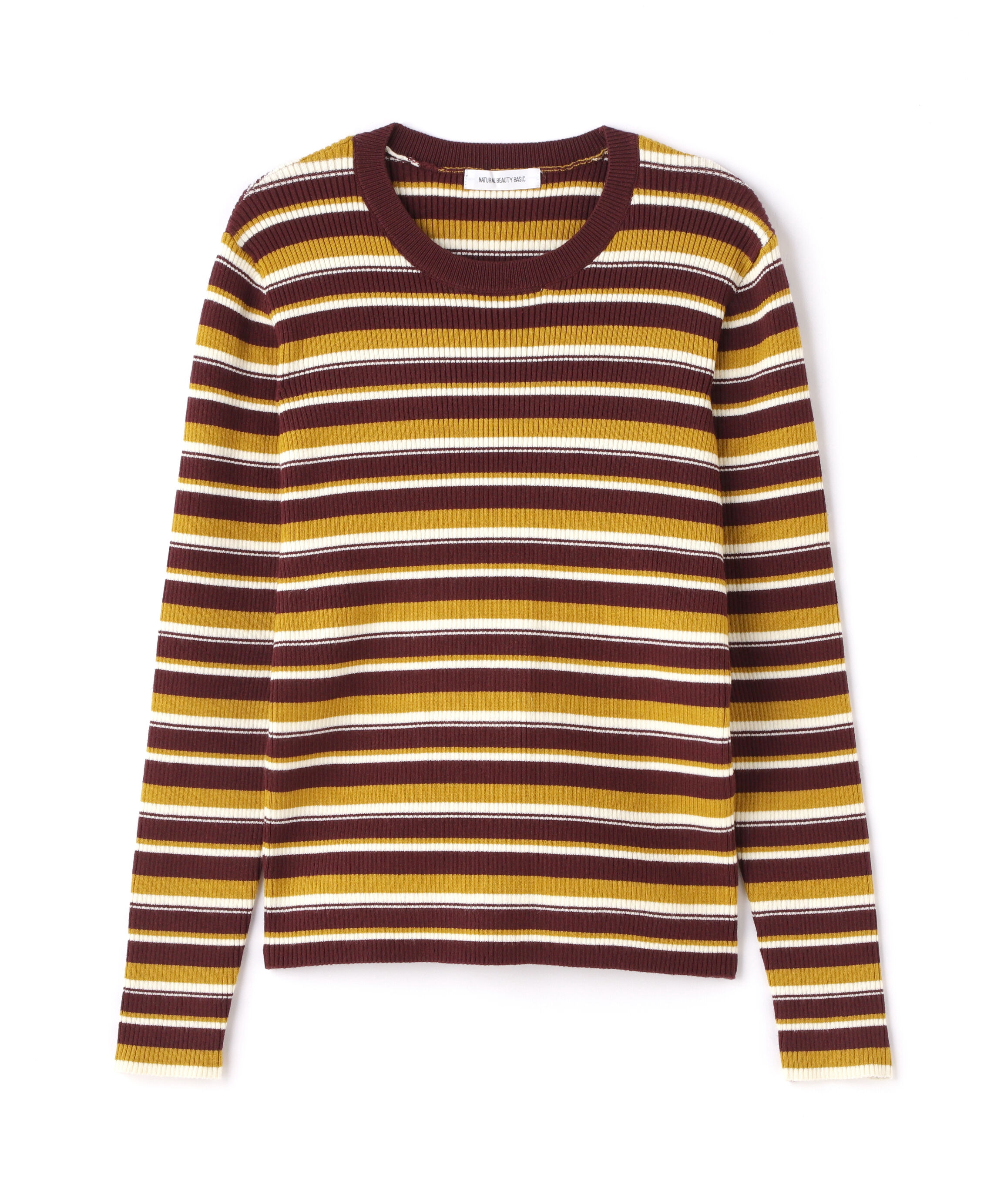  「マルチボーダーリブニット」|ニット・セーター|