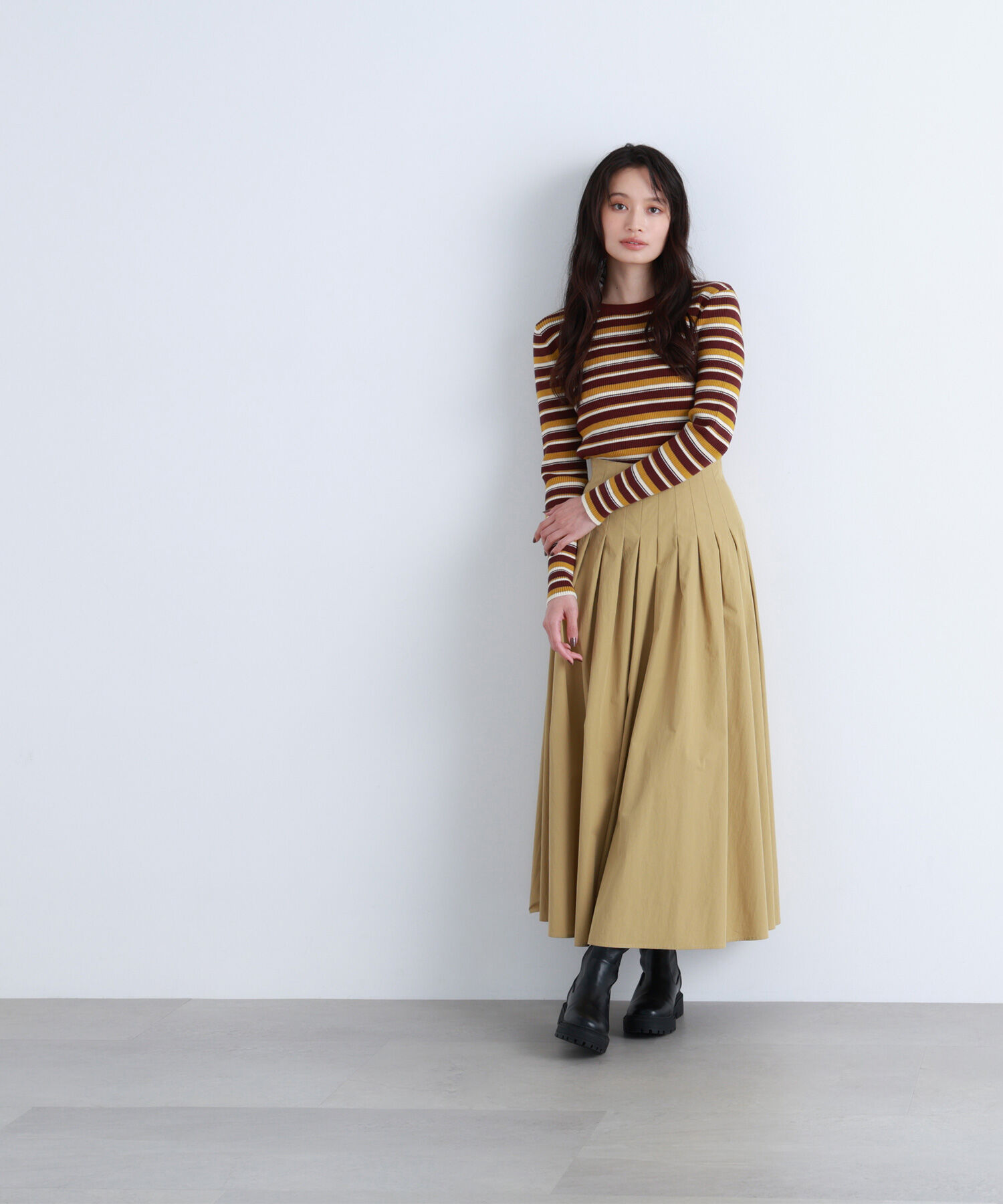  「マルチボーダーリブニット」|ニット・セーター|