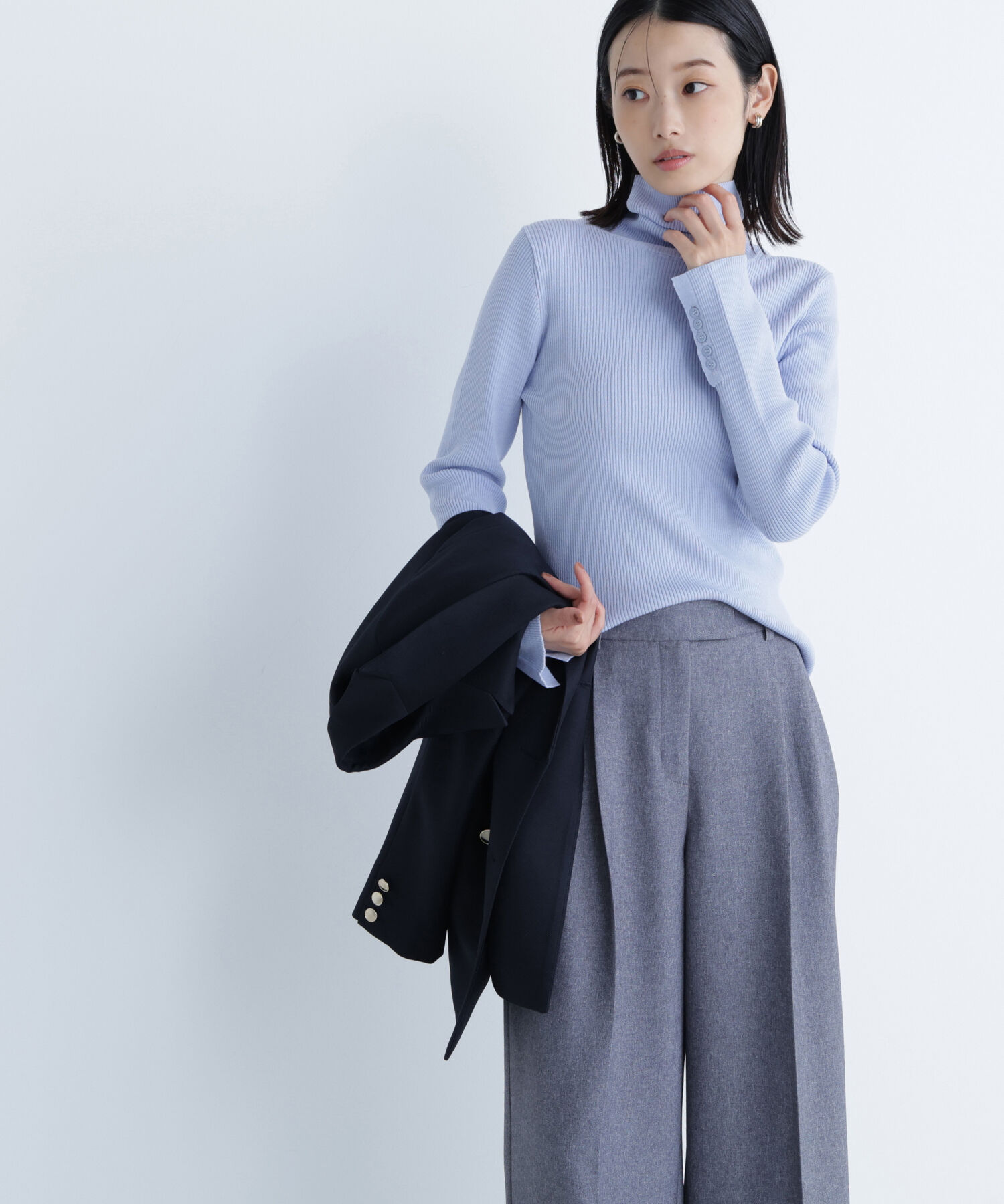  「ベーシックタートルネックニット」|ニット・セーター|