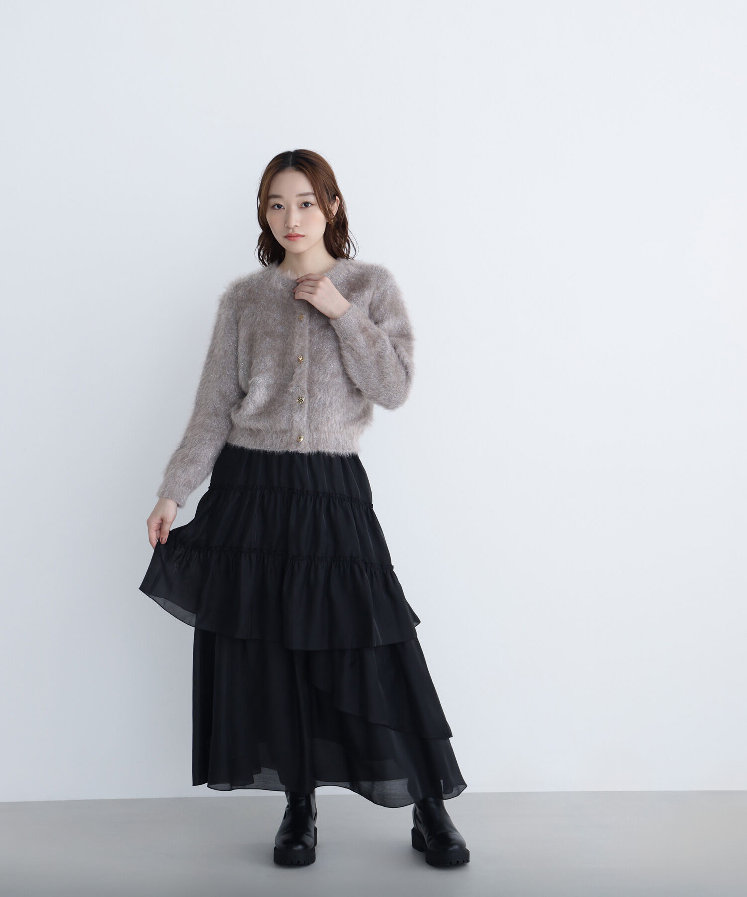  「ランダムティアードスカート」|スカート|