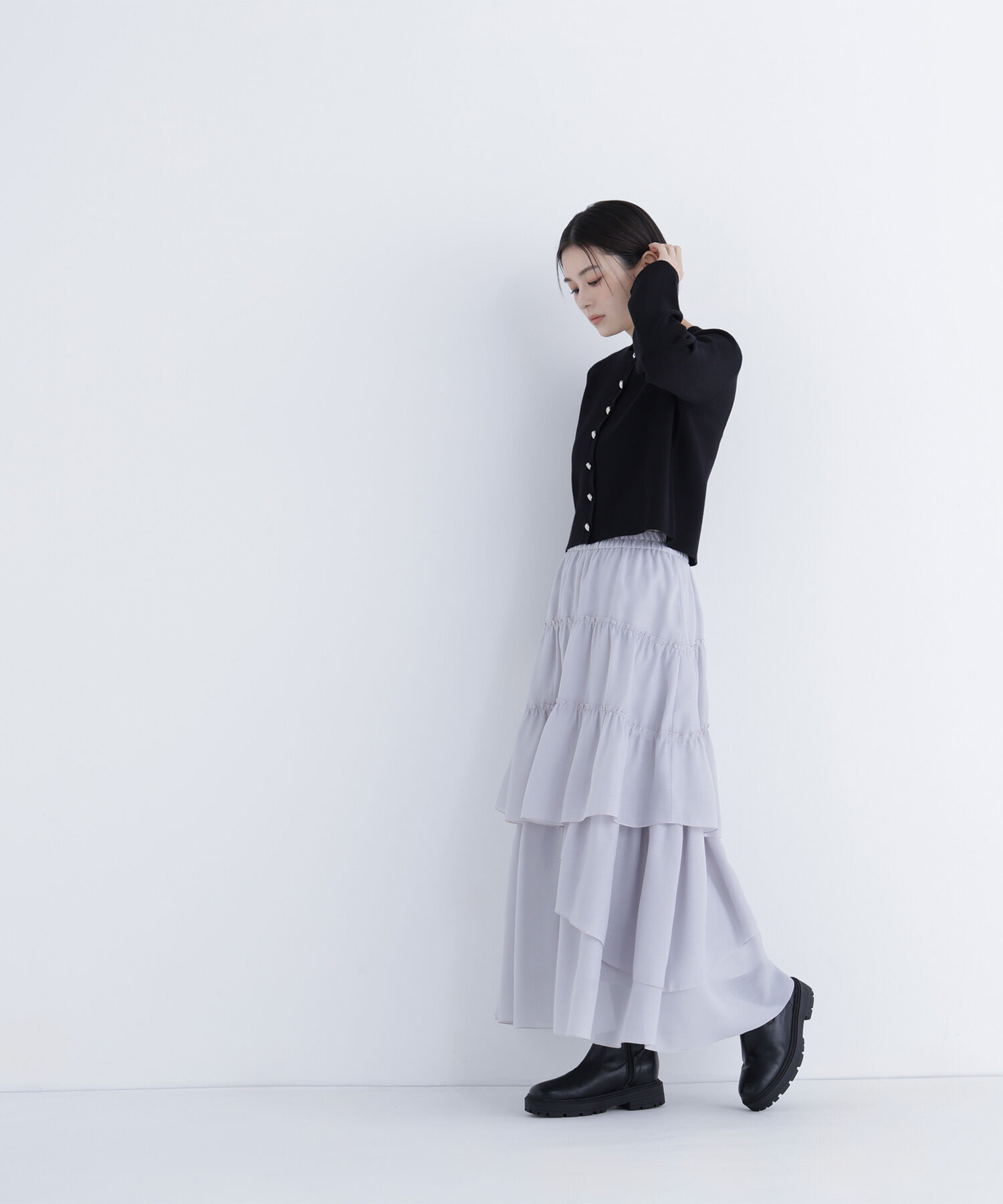  「ランダムティアードスカート」|スカート|