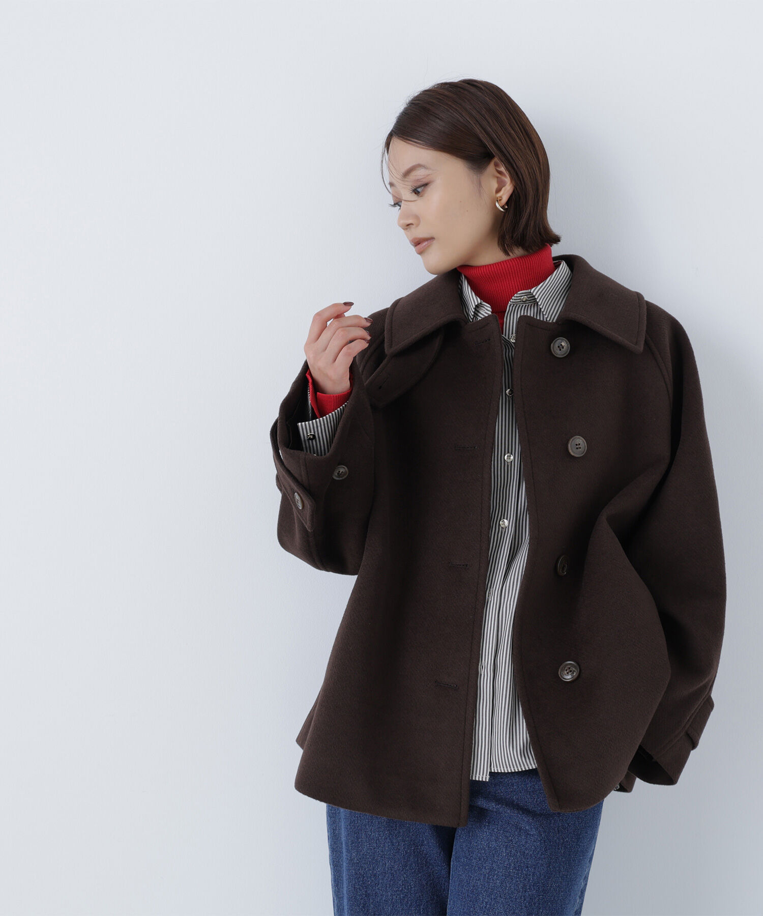  「ステンカラーハーフコート」|ブルゾン・スタジャン|