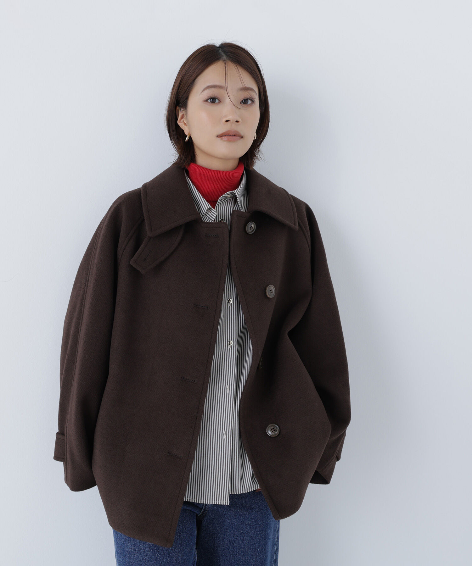  「ステンカラーハーフコート」|ブルゾン・スタジャン|