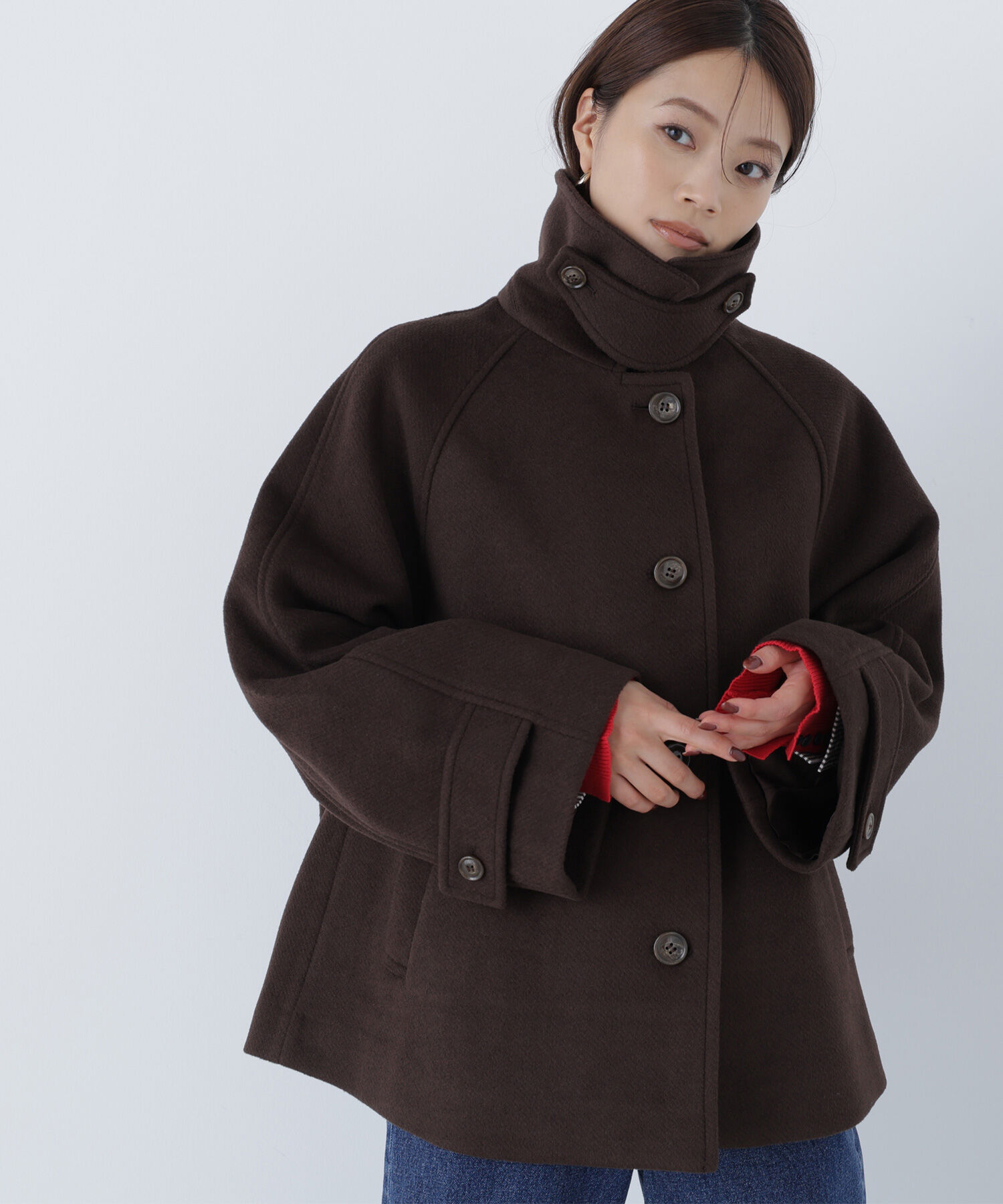  「ステンカラーハーフコート」|ブルゾン・スタジャン|