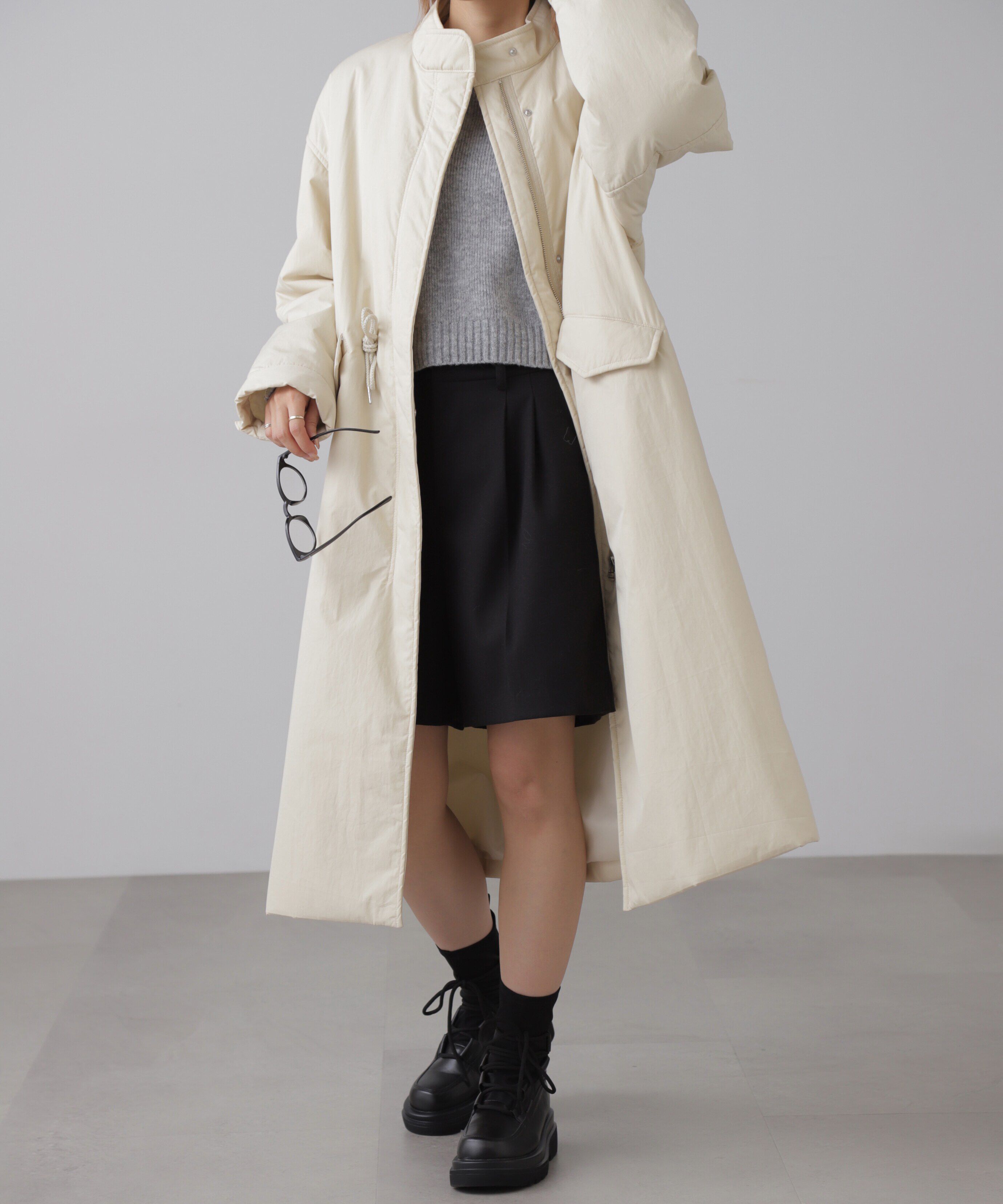  「中綿ロングミリタリーコート」|その他|