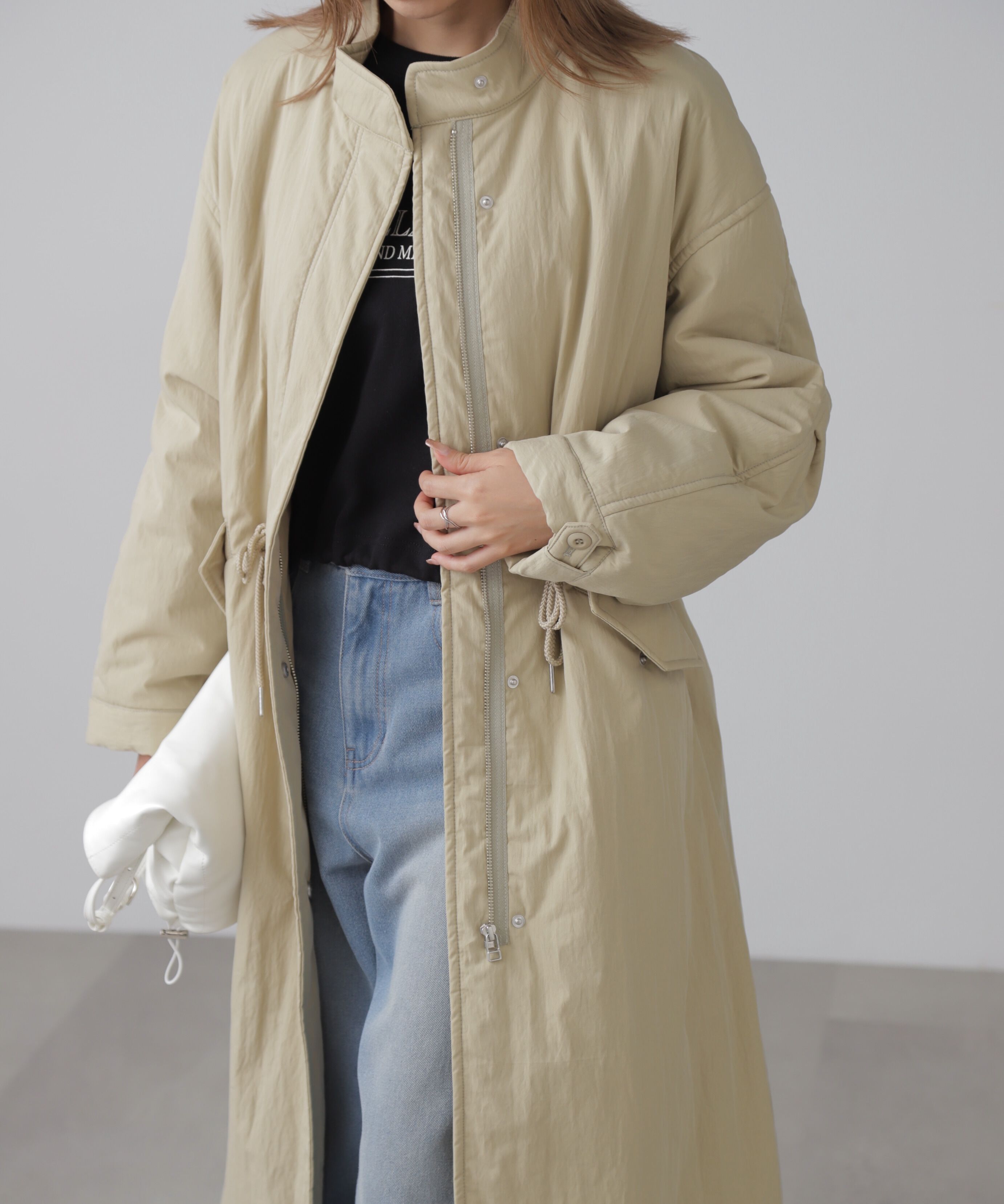  「中綿ロングミリタリーコート」|その他|