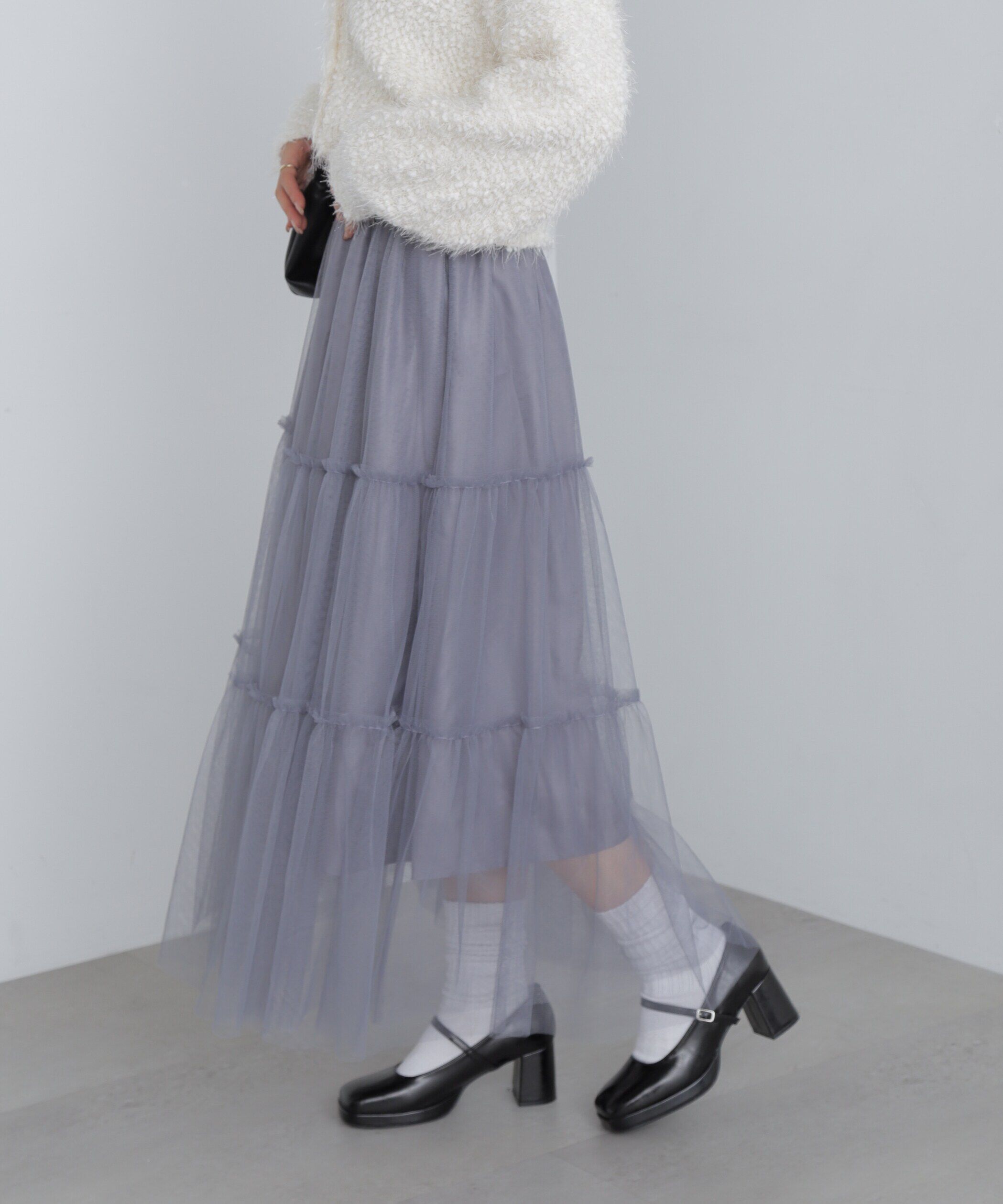  「ティアードチュールスカート」|スカート|