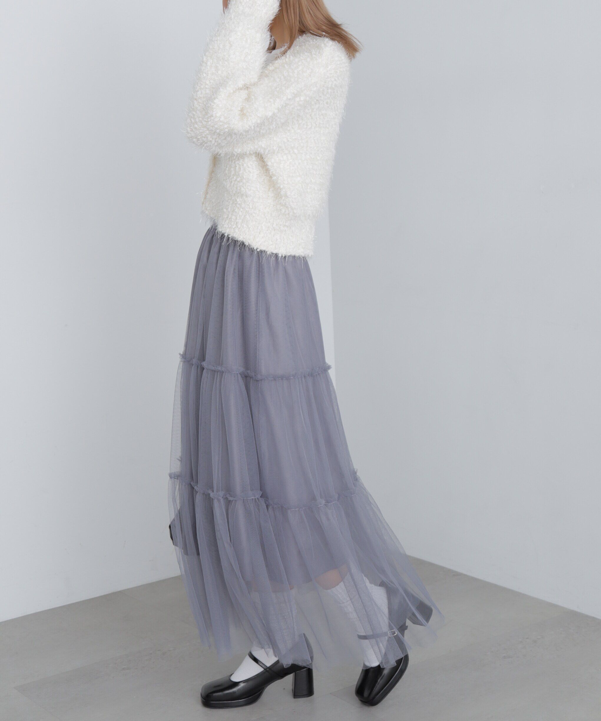  「ティアードチュールスカート」|スカート|