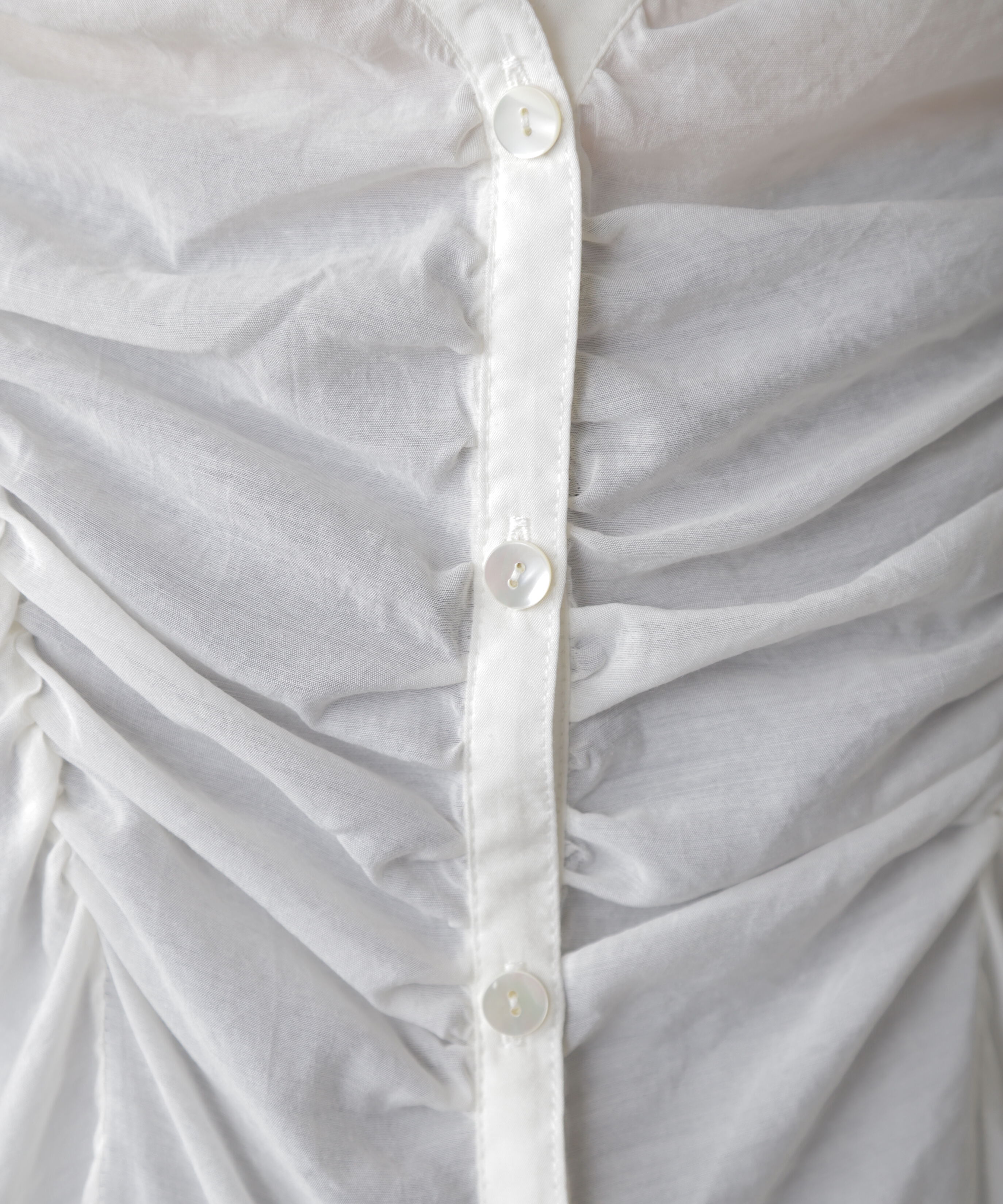  「Ｖネックシャーリングブラウス」|シャツ・ブラウス|