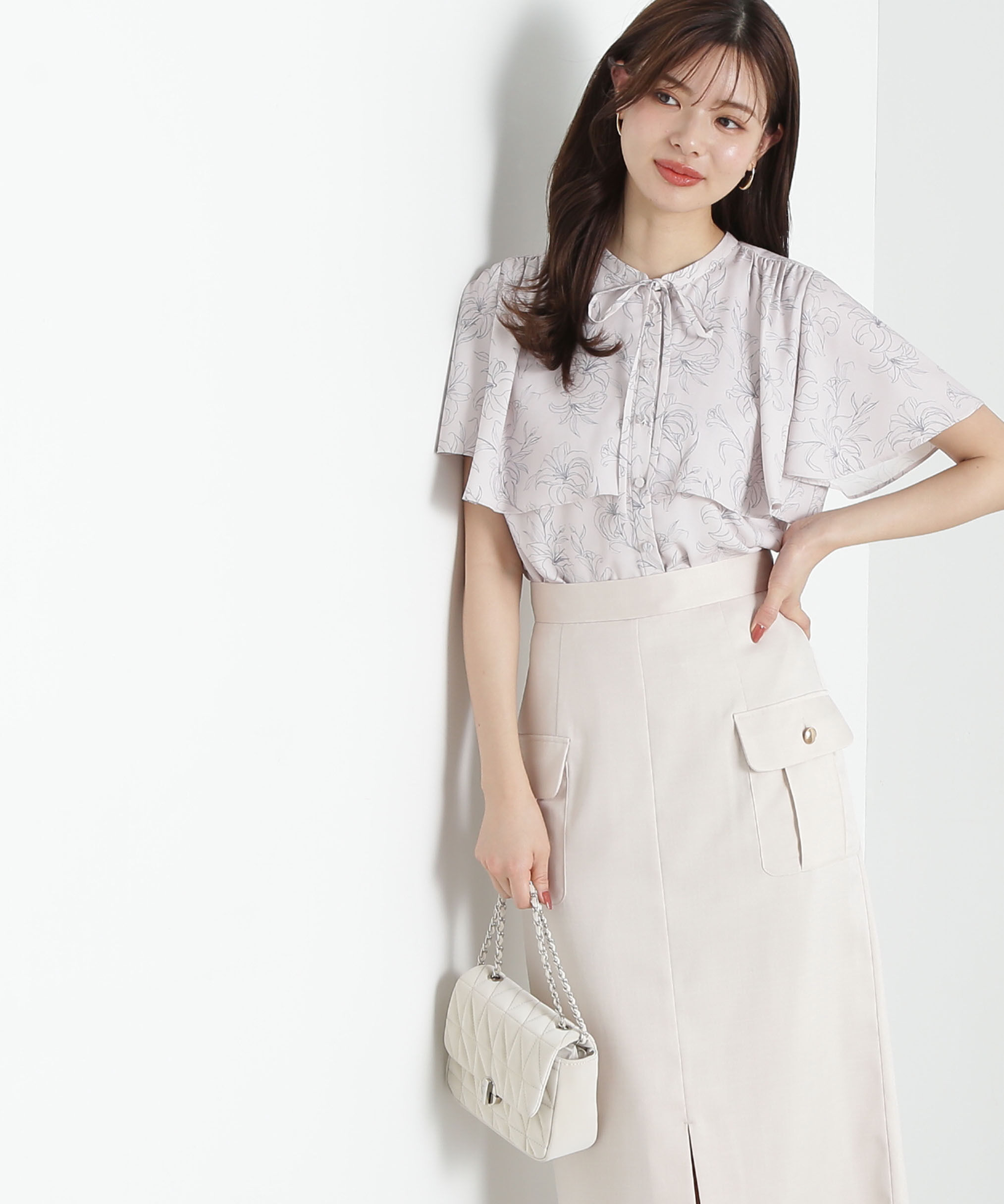 PROPORTION BODY DRESSING「半袖レイヤードブラウス」|シャツ・ブラウス|