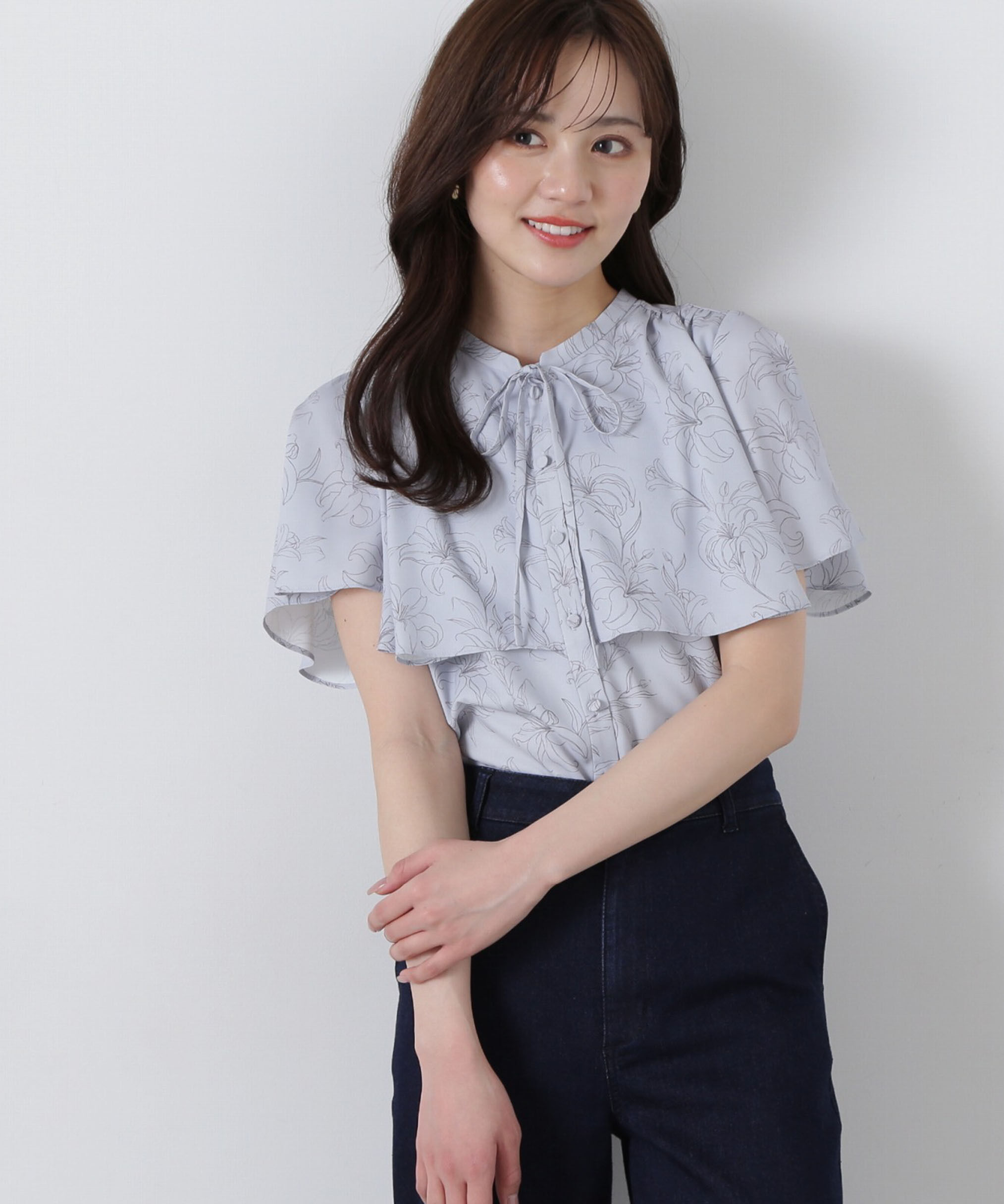 PROPORTION BODY DRESSING「半袖レイヤードブラウス」|シャツ・ブラウス|