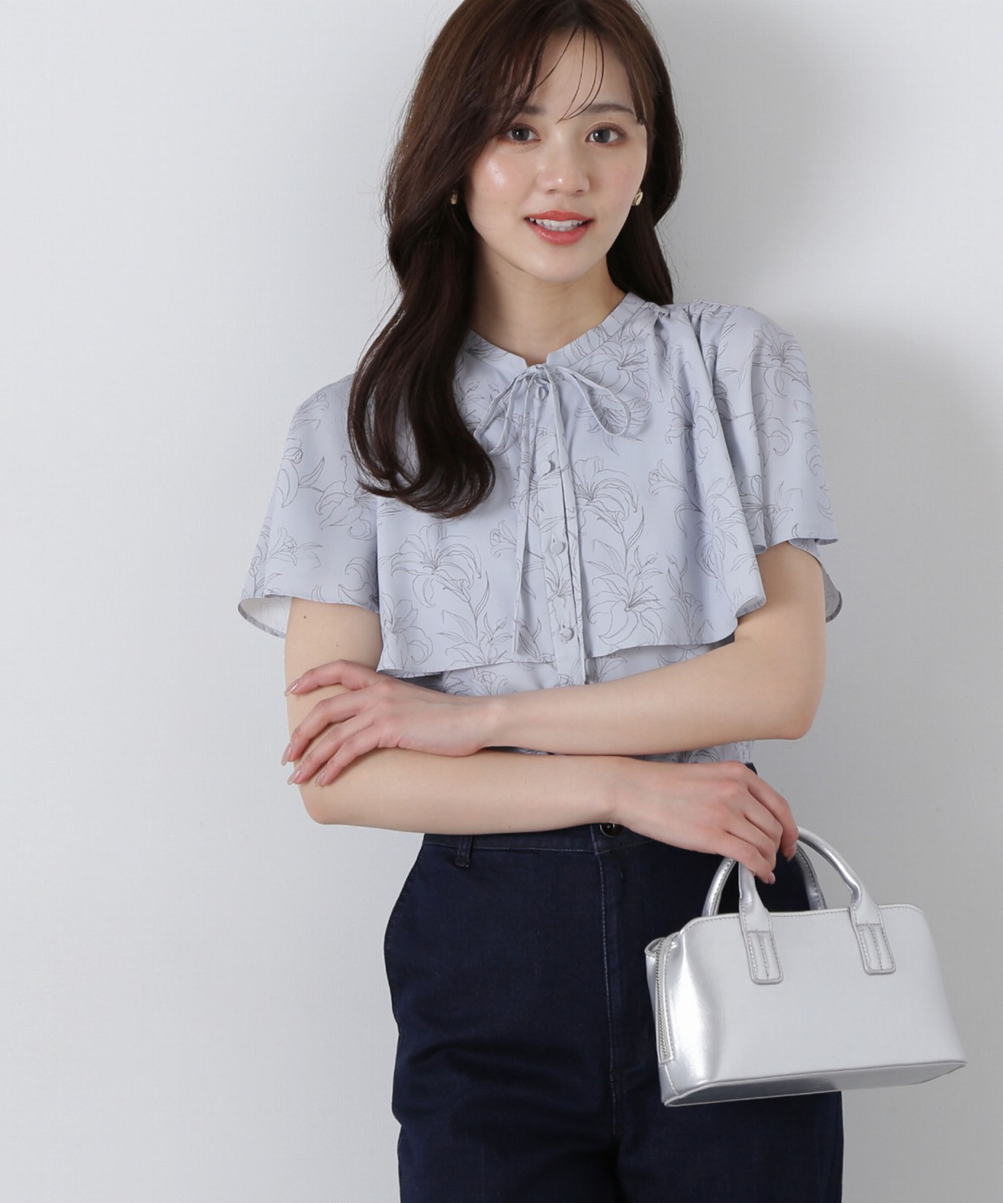 PROPORTION BODY DRESSING「半袖レイヤードブラウス」|シャツ・ブラウス|