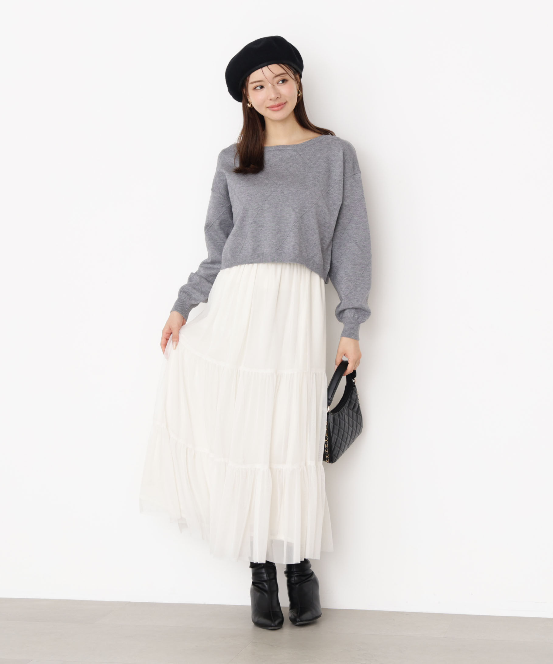 PROPORTION BODY DRESSING「チュールティアードスカート」|スカート|