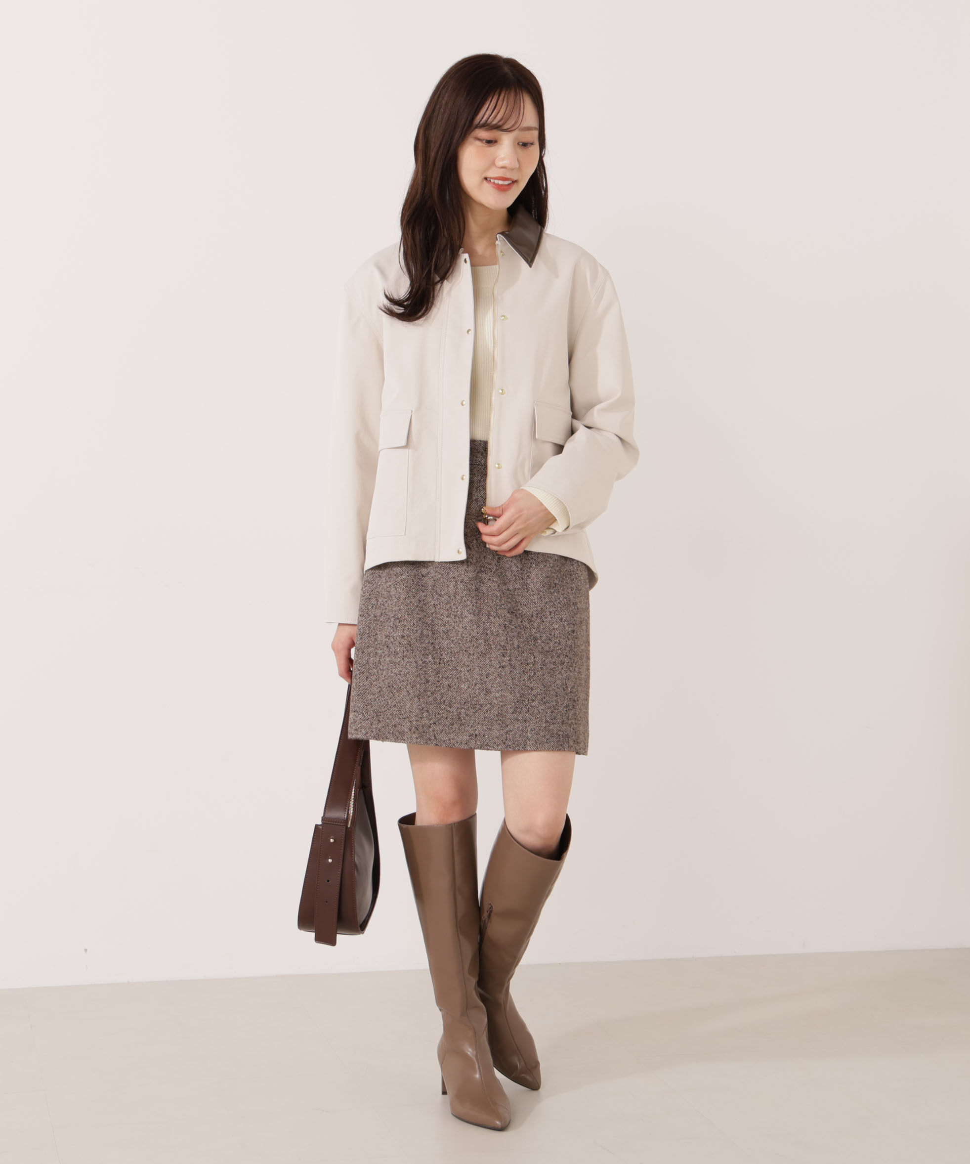 PROPORTION BODY DRESSING「ツイードミニスカート」|スカート|