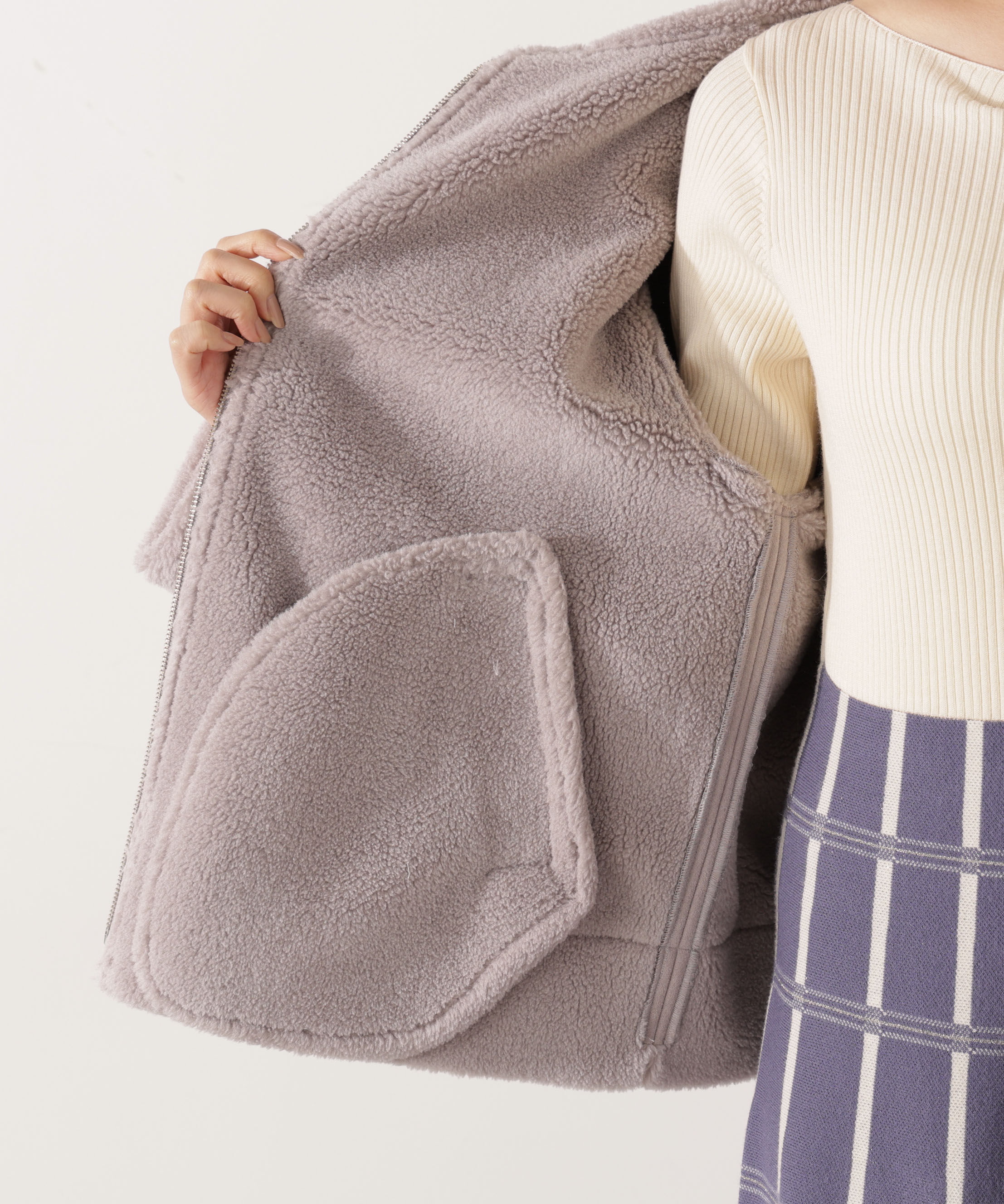 PROPORTION BODY DRESSING「フェイクムートン 25AW」|ブルゾン・スタジャン|