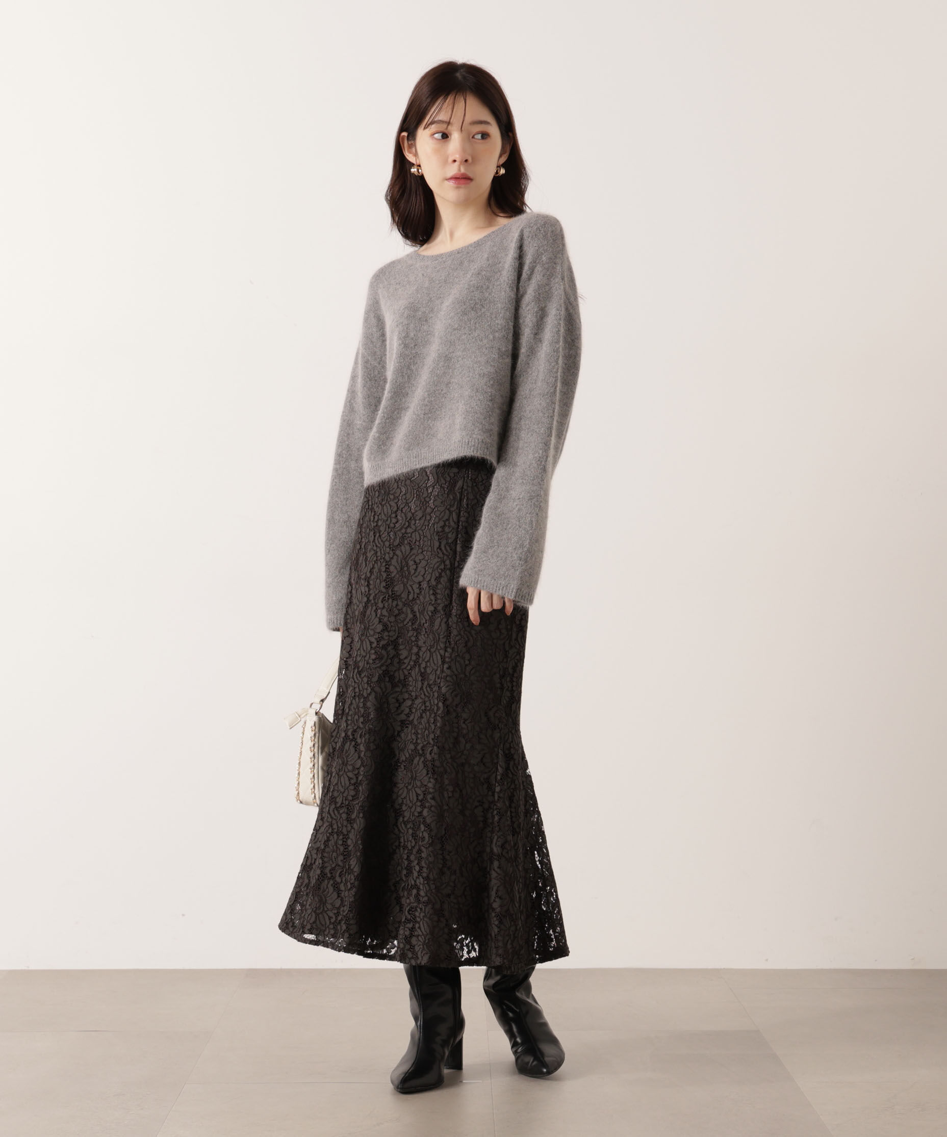 PROPORTION BODY DRESSING「レースマーメイドスカート 25AW」|スカート|