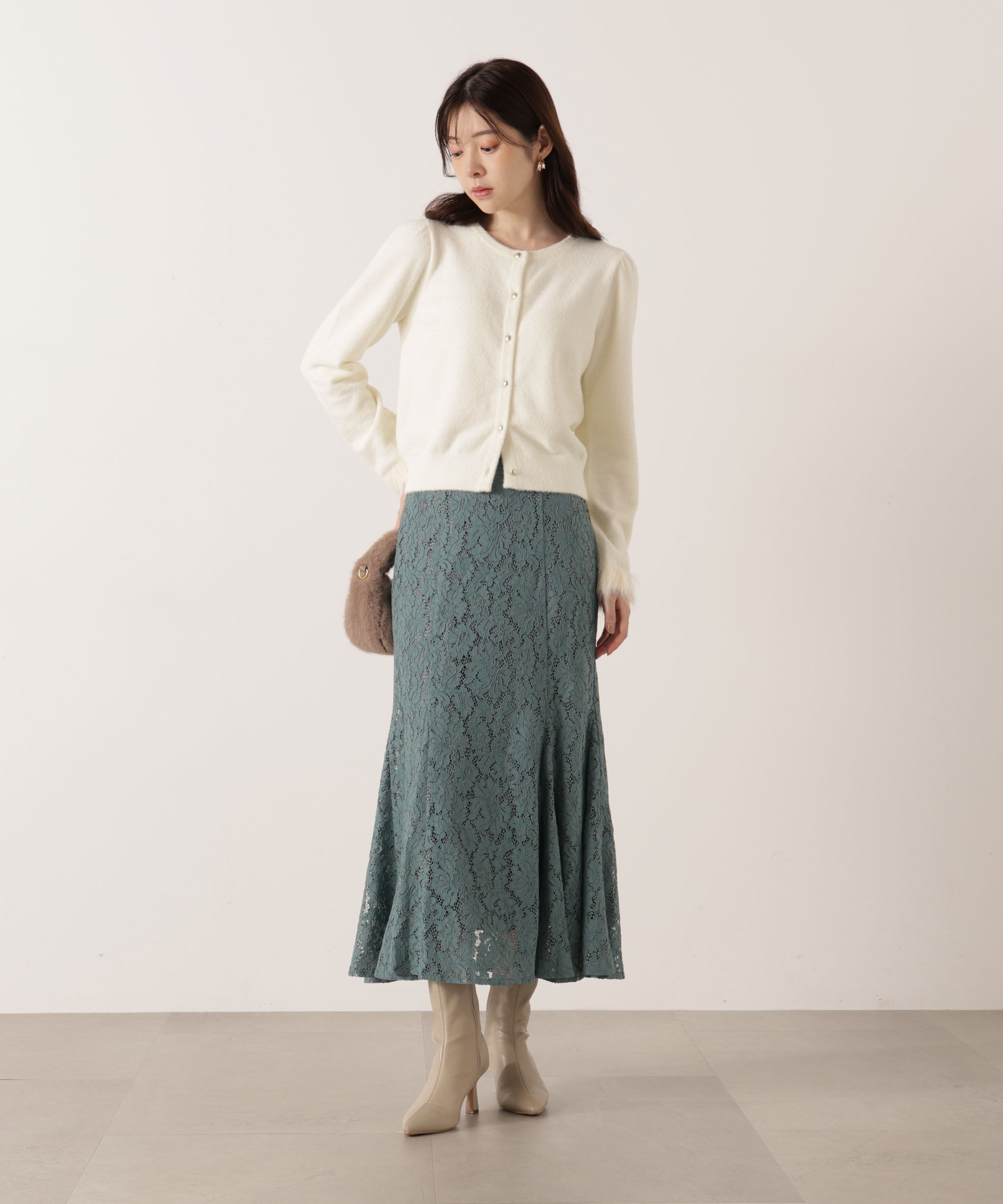 PROPORTION BODY DRESSING「レースマーメイドスカート 25AW」|スカート|