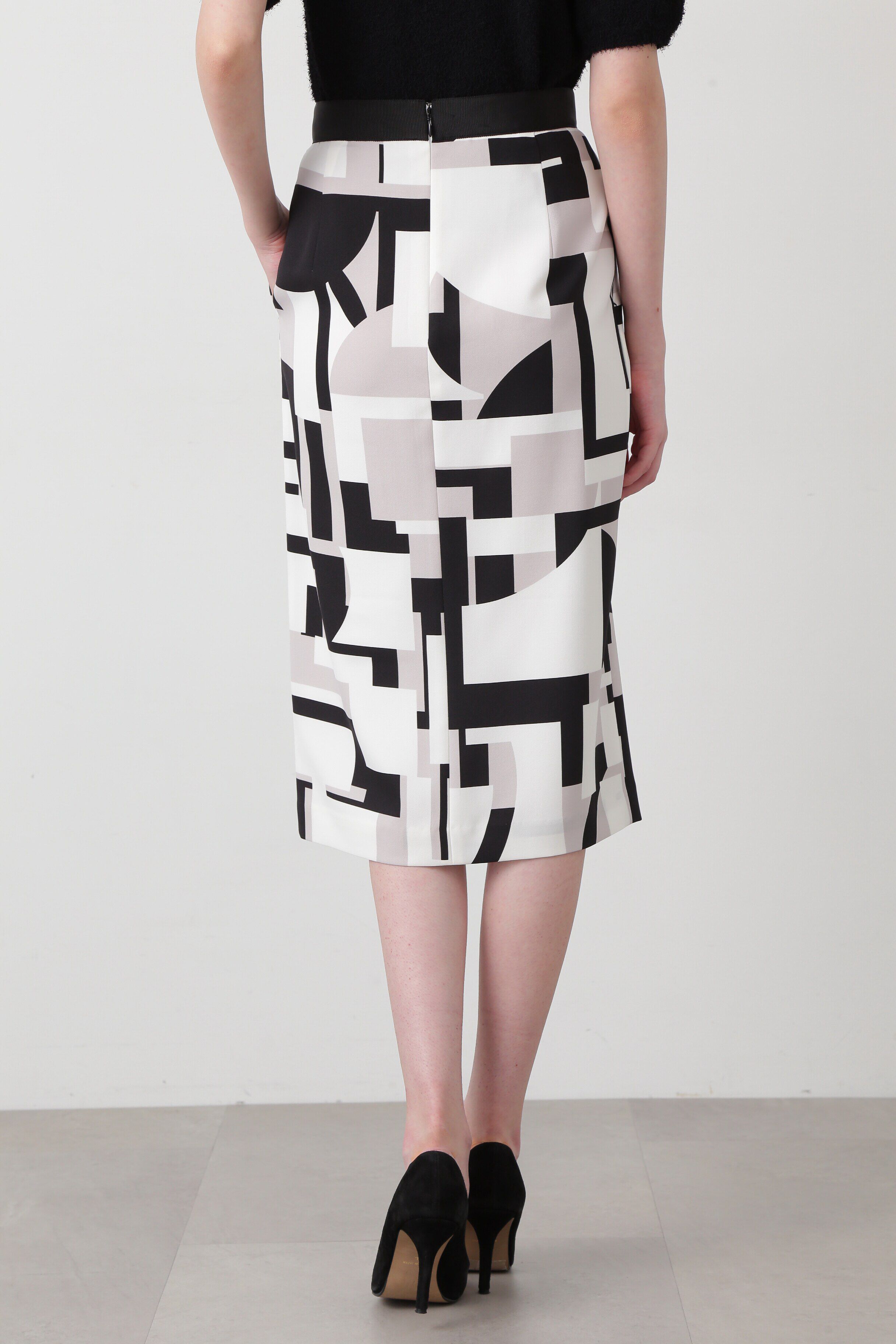  「◆サークルジオメトリックプリントスカート」|スカート|