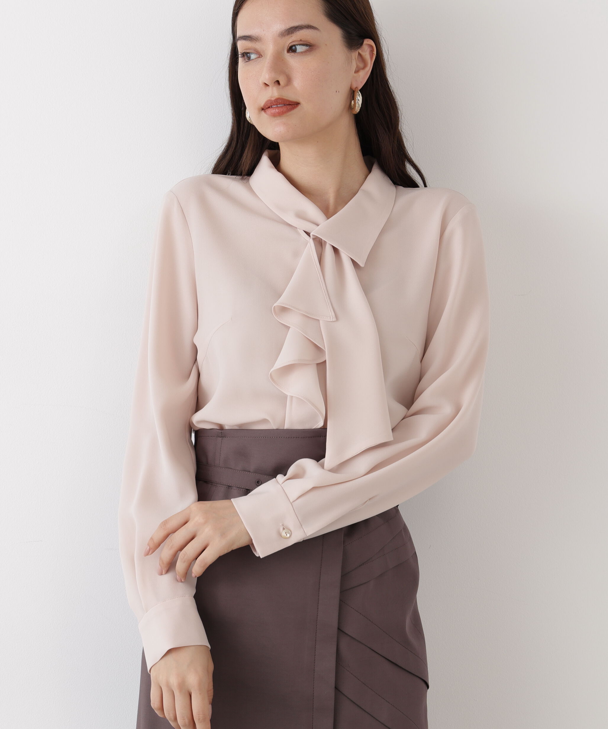  「◆ラッフルボウタイブラウス」|シャツ・ブラウス|