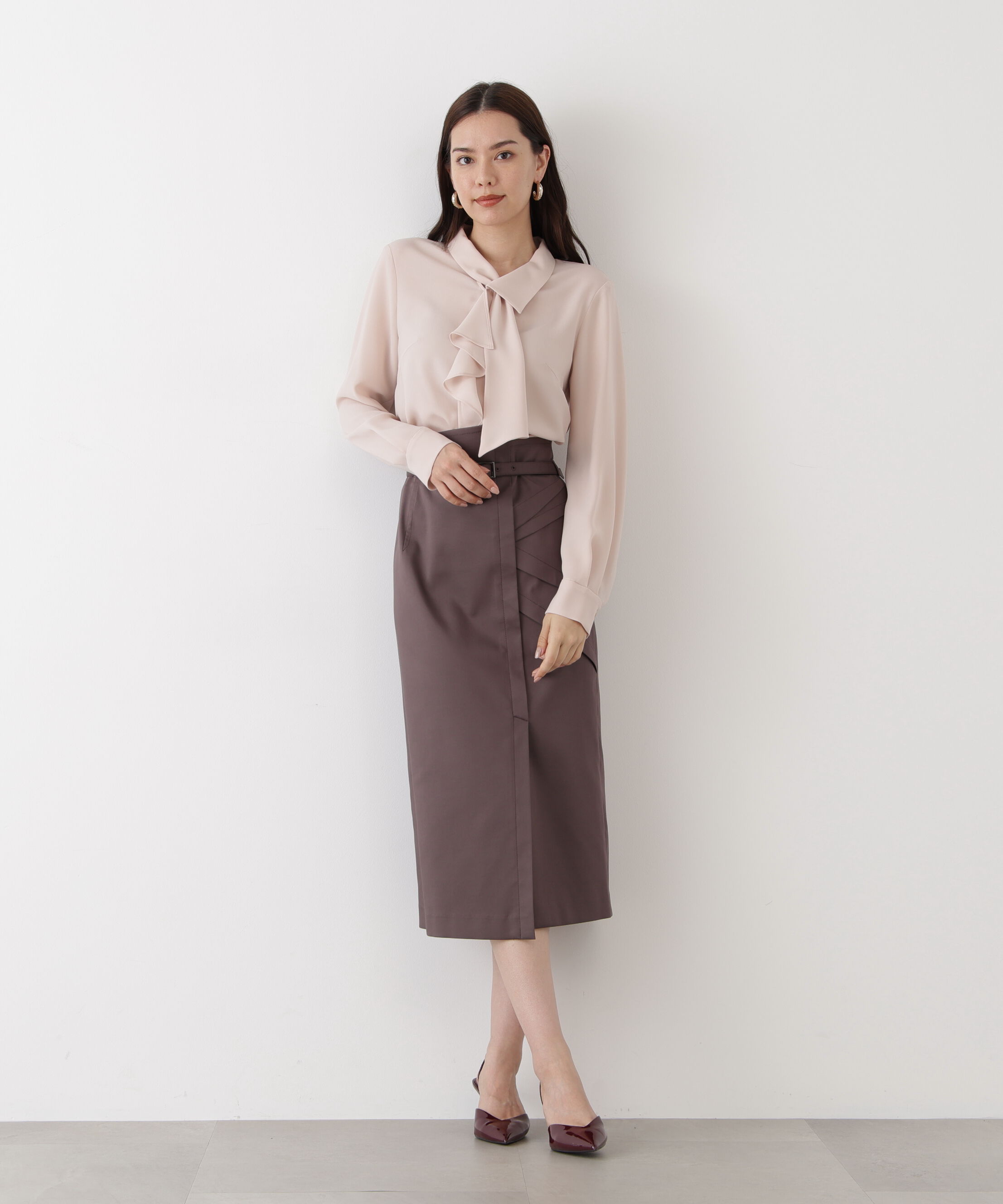  「◆ラッフルボウタイブラウス」|シャツ・ブラウス|