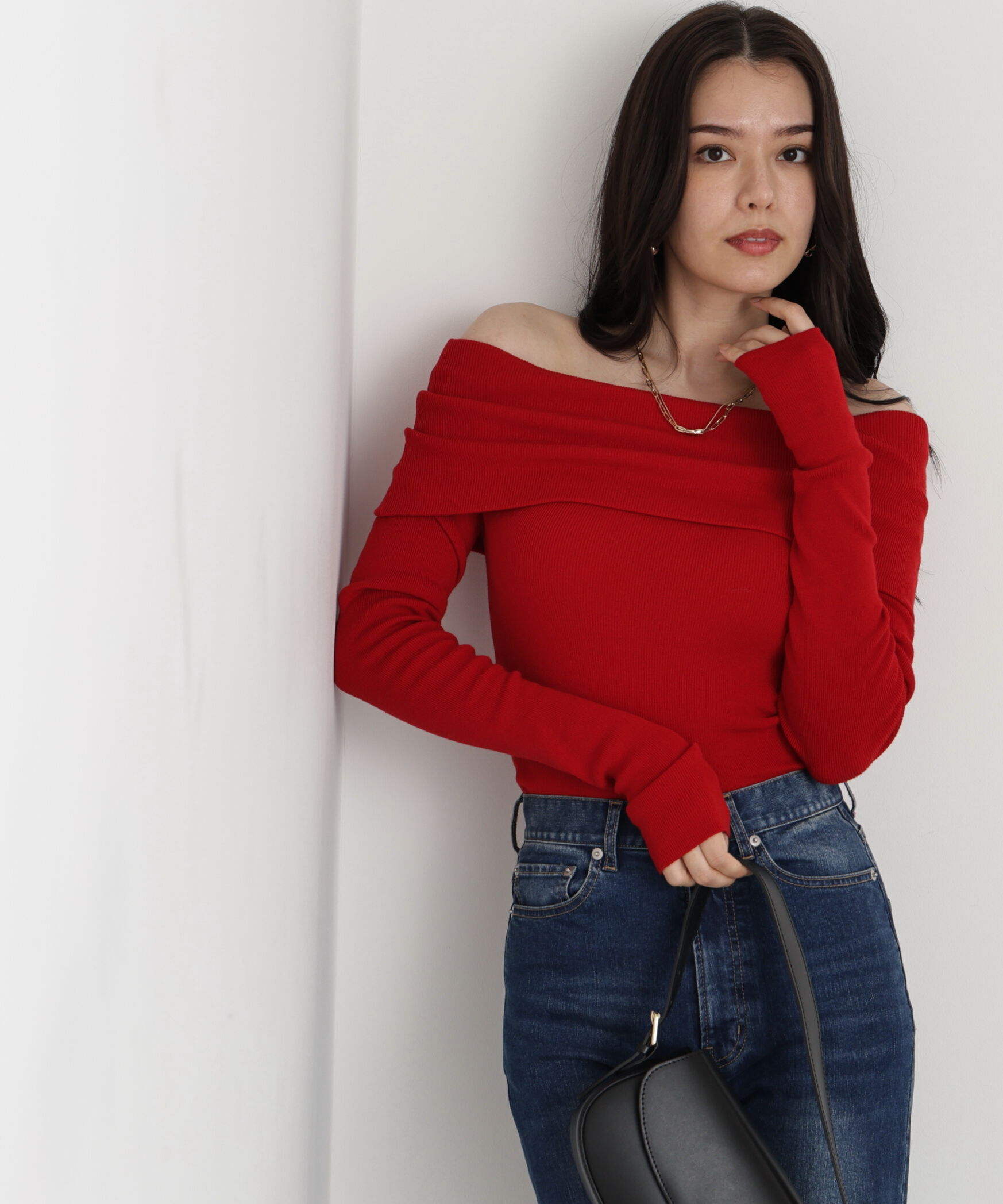  「◆オフショルダー２ＷＡＹニットプルオーバー」|ニット・セーター|