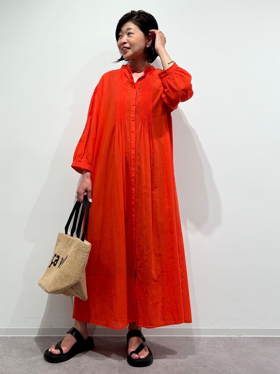  「◆インド刺繍コットンボイルワンピース」|ワンピース|