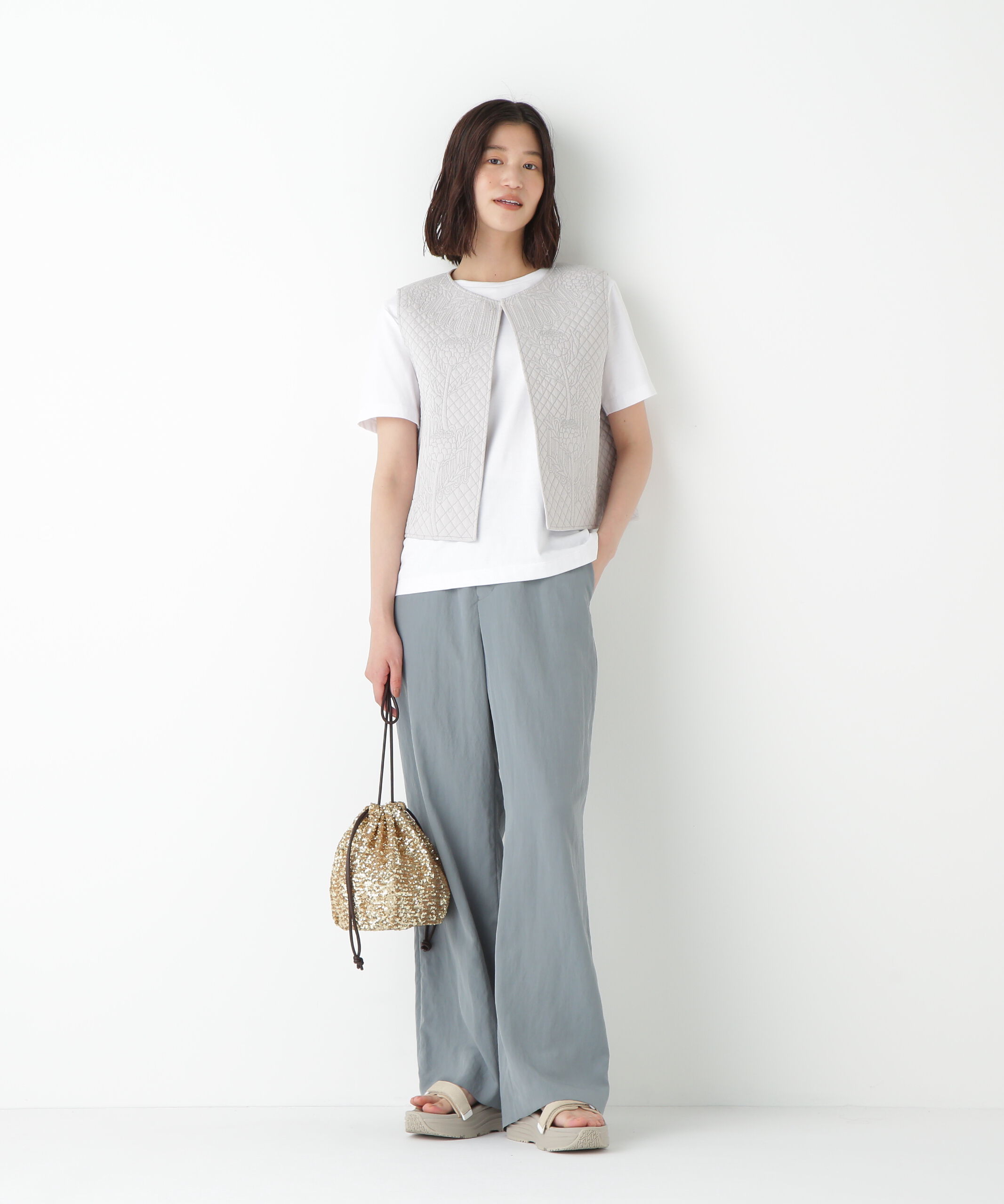  「◆インドコットンボイルキルティングジレ」|シャツ・ブラウス|