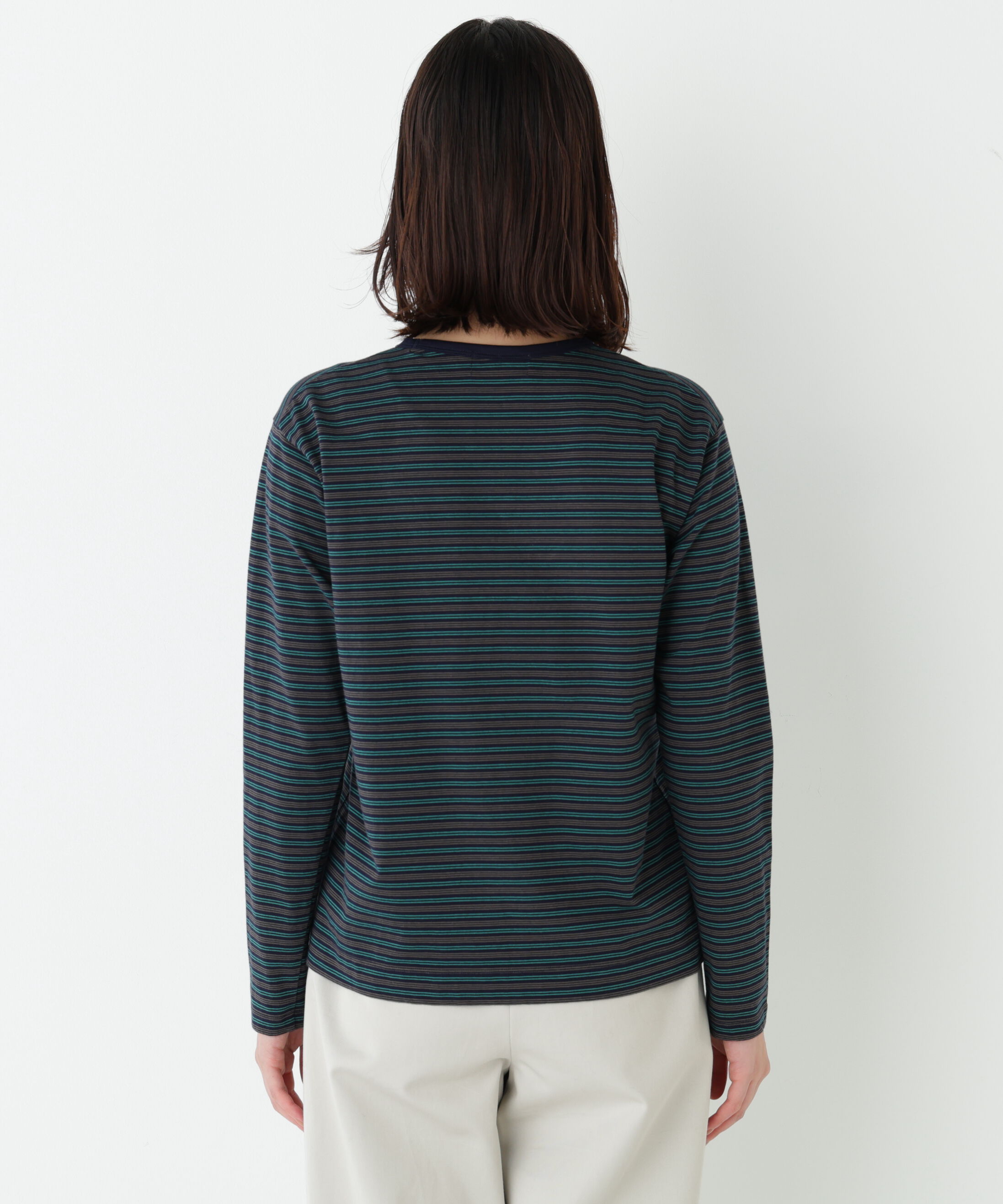  「マルチボーダーロンＴ」|Tシャツ・カットソー|