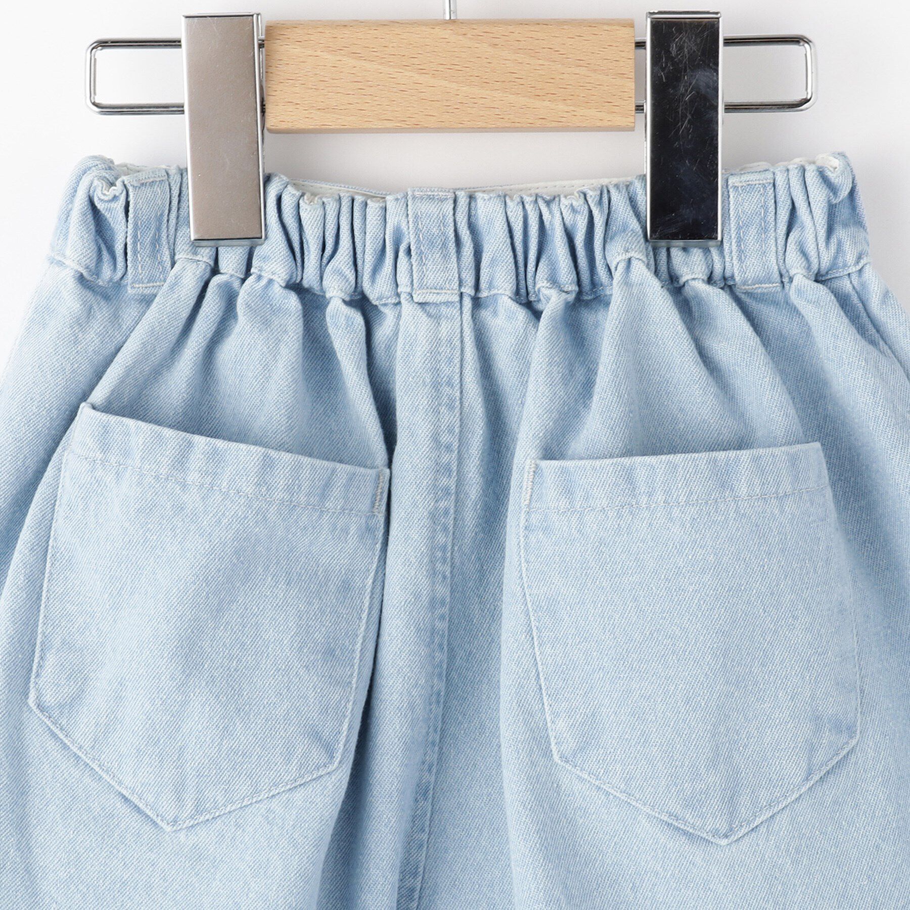 SHOO･LA･RUE「【100-150cm/洗える/姉妹リンクにも】ハート刺繍にキュンとする　デニムショートパンツ」|その他|