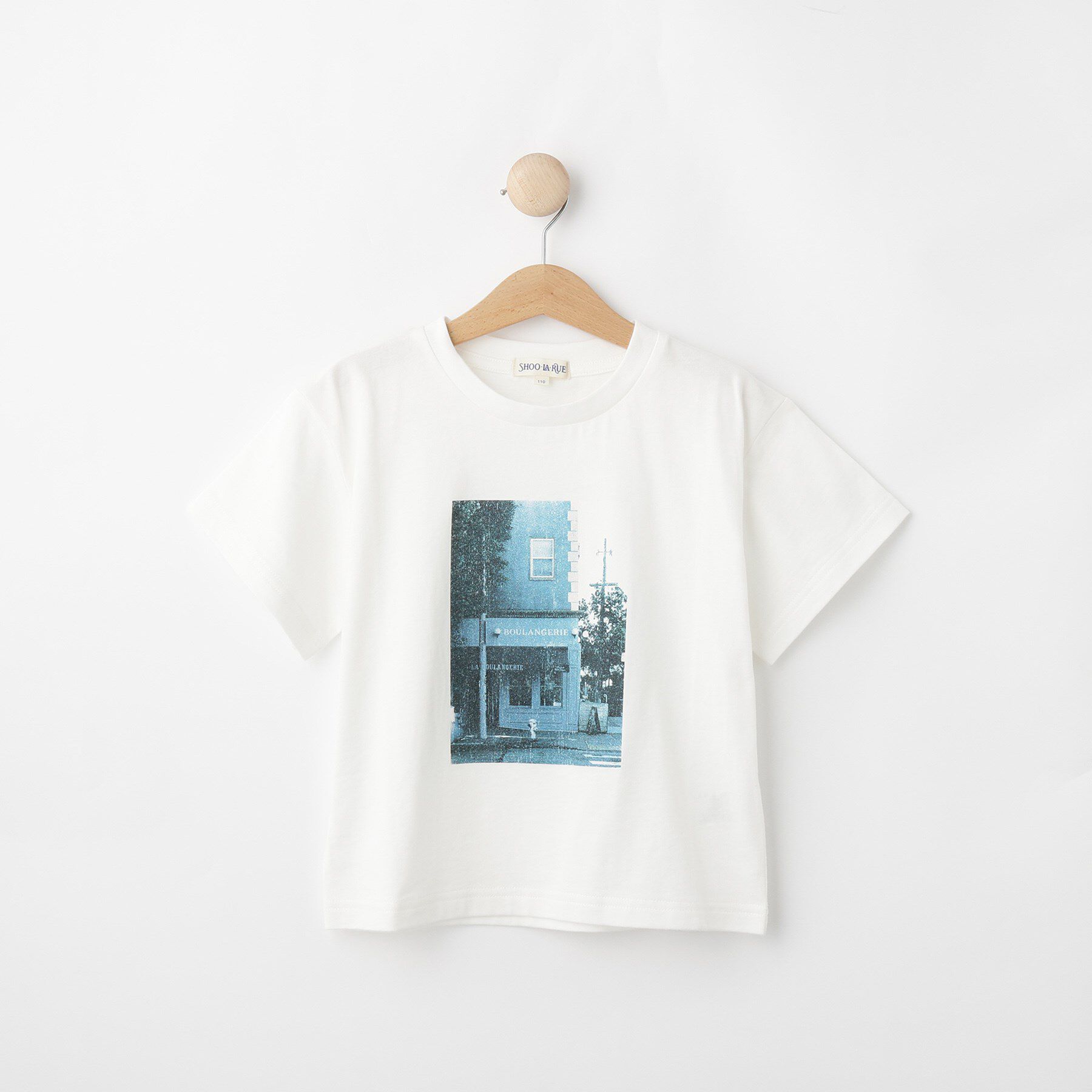 SHOO･LA･RUE「【100-150cm/親子リンク】アソートプリントTシャツ」|Tシャツ・カットソー|ホワイト(201)