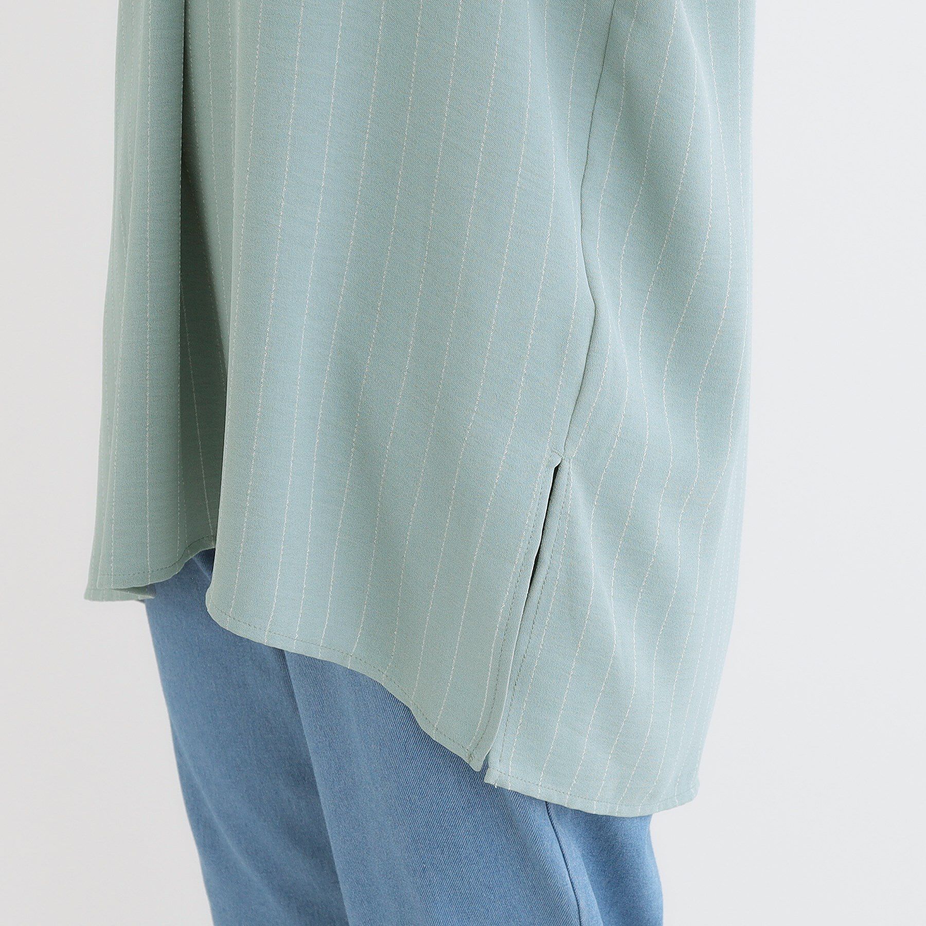 SHOO･LA･RUE「【洗える/S-LL】さらさらタッチが心地よい ゆったりチュニック」|チュニック|