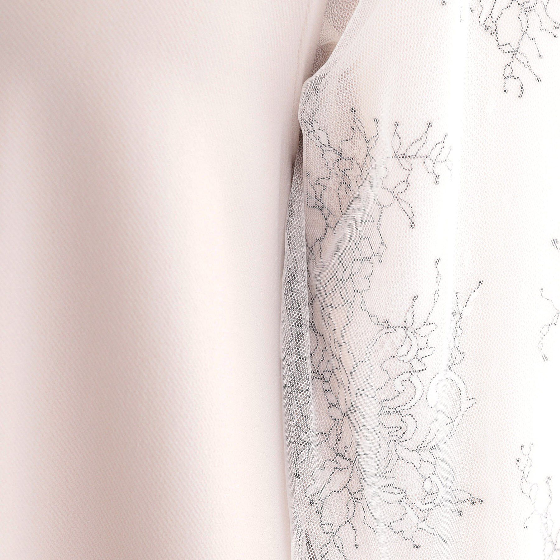 SHOO･LA･RUE「1枚で上品に決まる お袖レース切り替え7分袖ワンピース」|ワンピース|