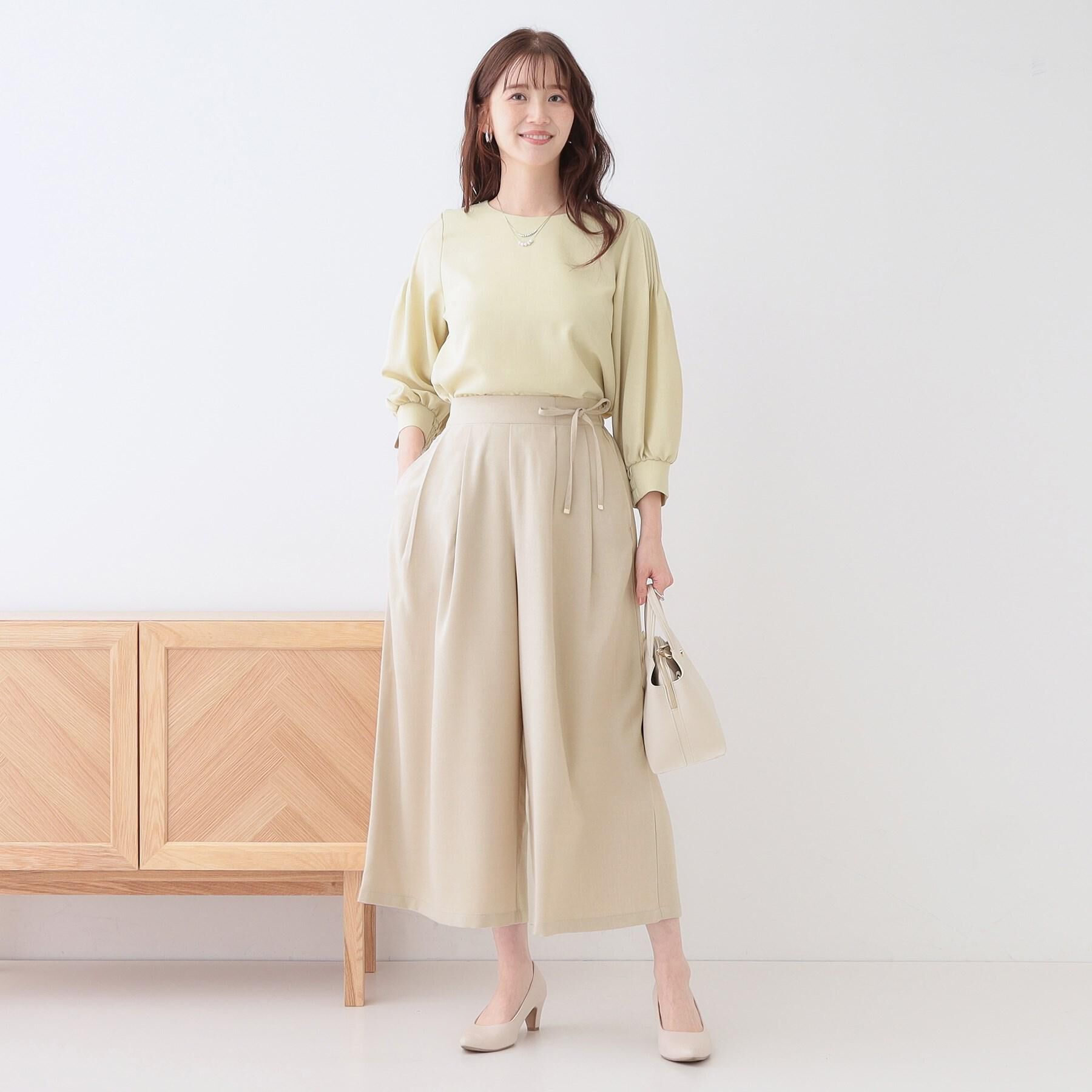 SHOO･LA･RUE「【洗える/洗濯後しわになりにくい】無理せずキレイ 肩タックブラウス」|シャツ・ブラウス|