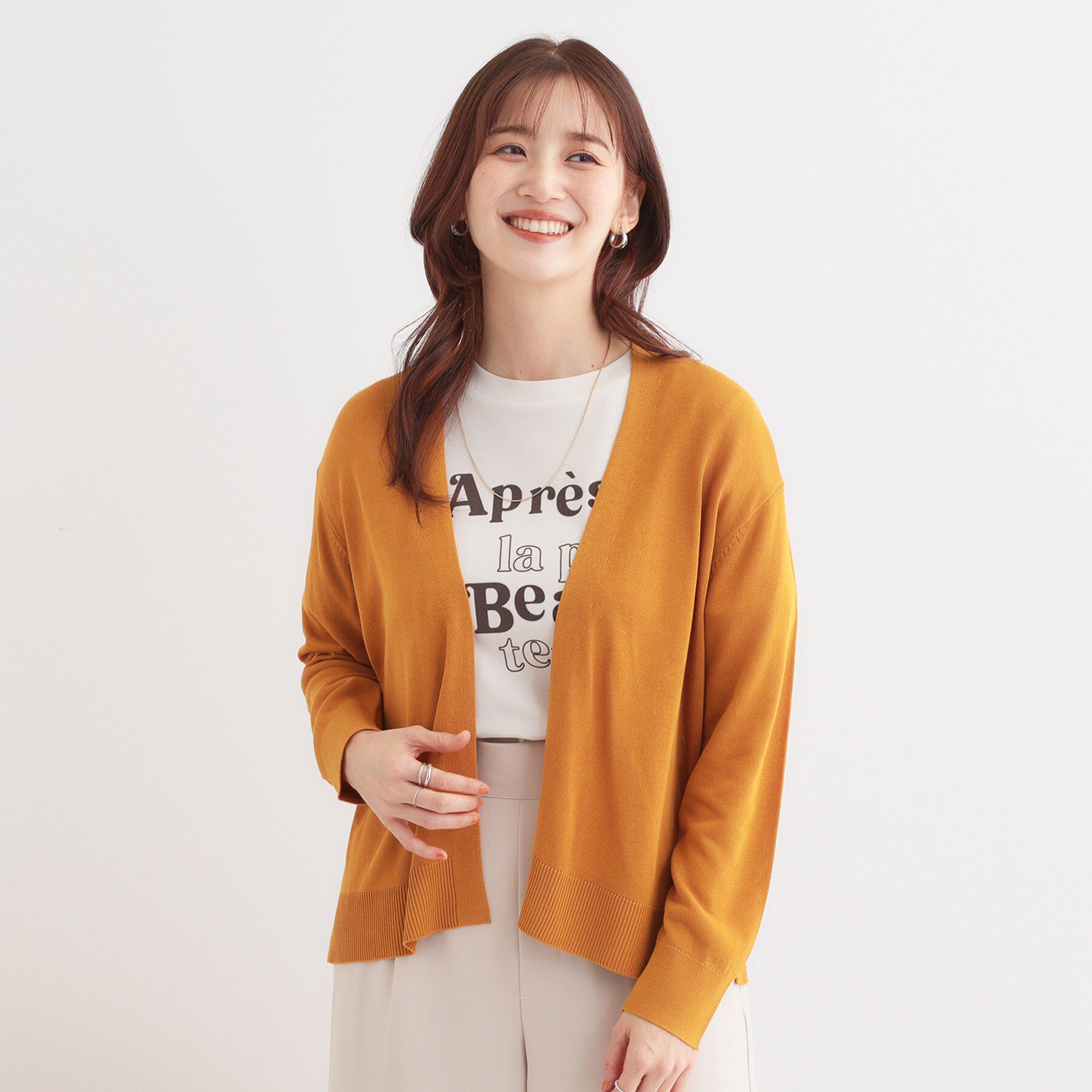 SHOO･LA･RUE「【洗える/UV】明日も着たくなる ニットカーディガン」|カーディガン|