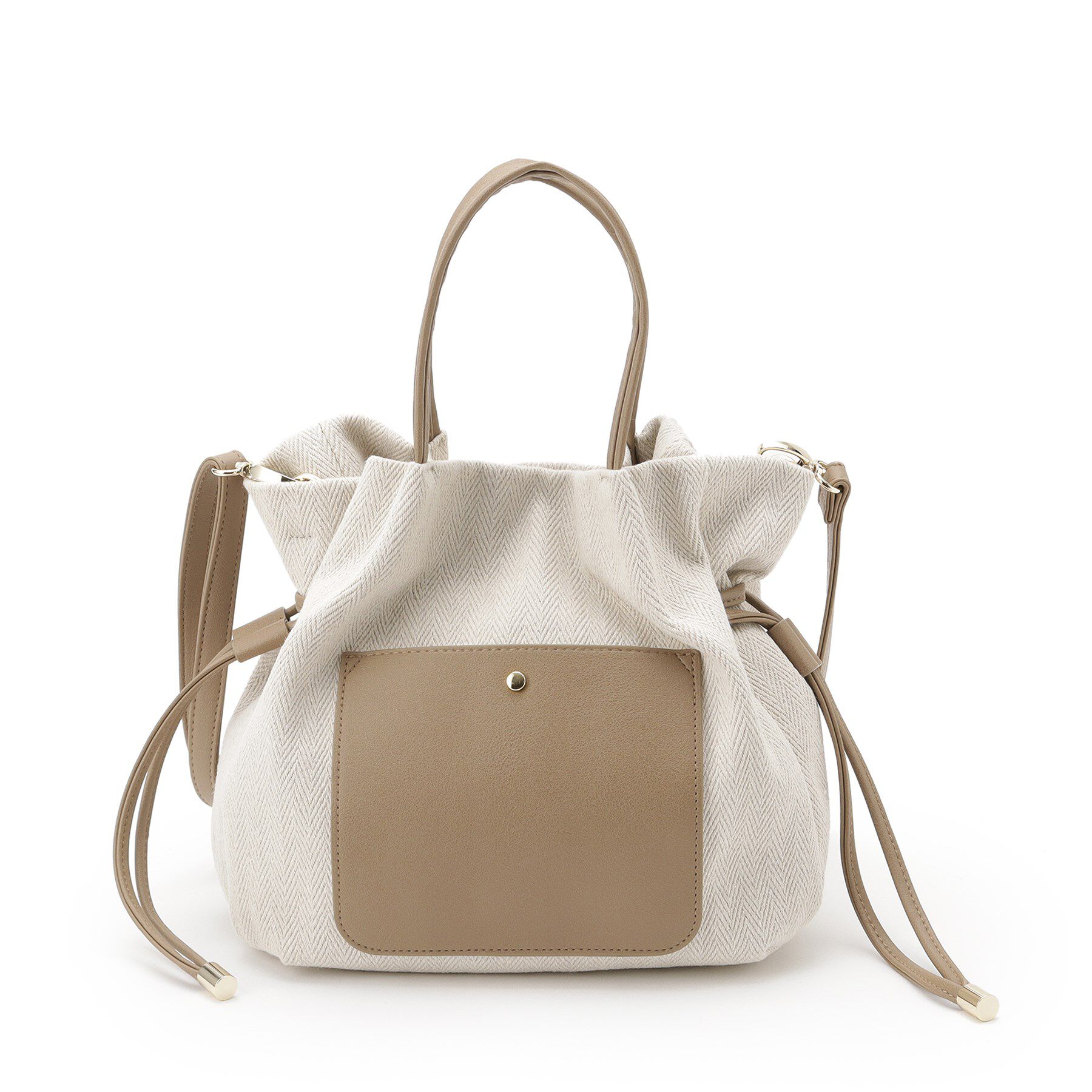 SHOO･LA･RUE「【2WAY】素材コンビトートバッグ」|トートバッグ|