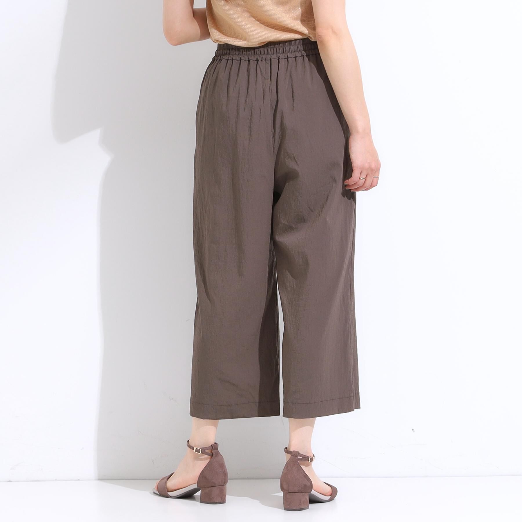 SHOO･LA･RUE「【着丈選べる】触れる度ひんやり ゆるきれい イージーワイドパンツ」|その他|