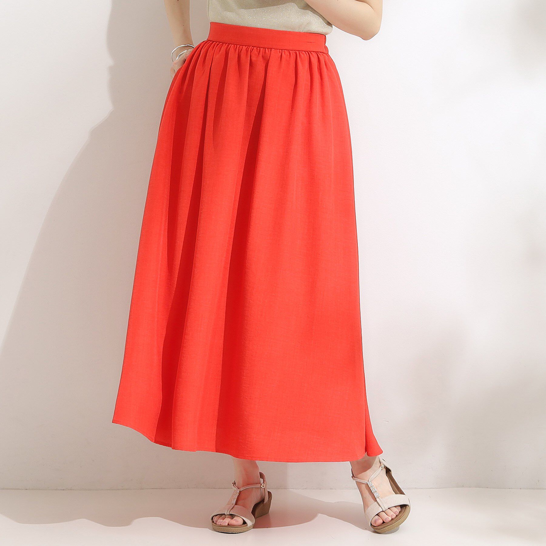 SHOO･LA･RUE「【高レビュー/着丈選べる】華やかさをプラスする アソートロングスカート」|スカート|