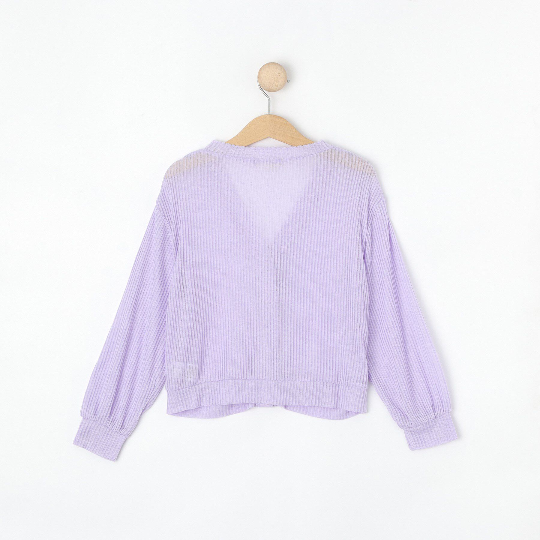 SHOO･LA･RUE「シアーリブ編みニットソーカーディガン」|カーディガン|