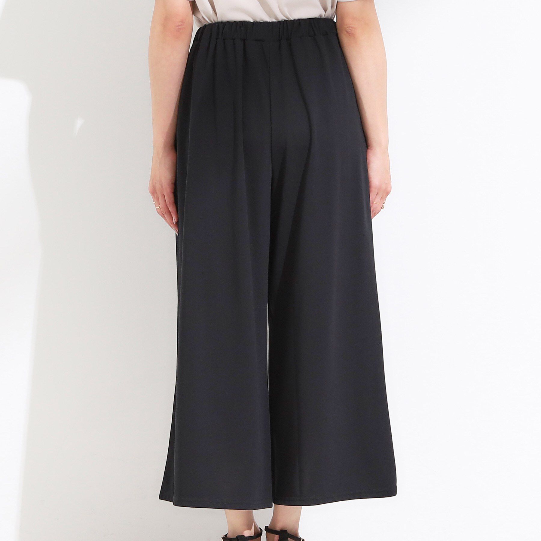 SHOO･LA･RUE「【ひんやり/2点セット】コーデに悩まず決まる トップス＋ガウチョパンツ」|スーツ|