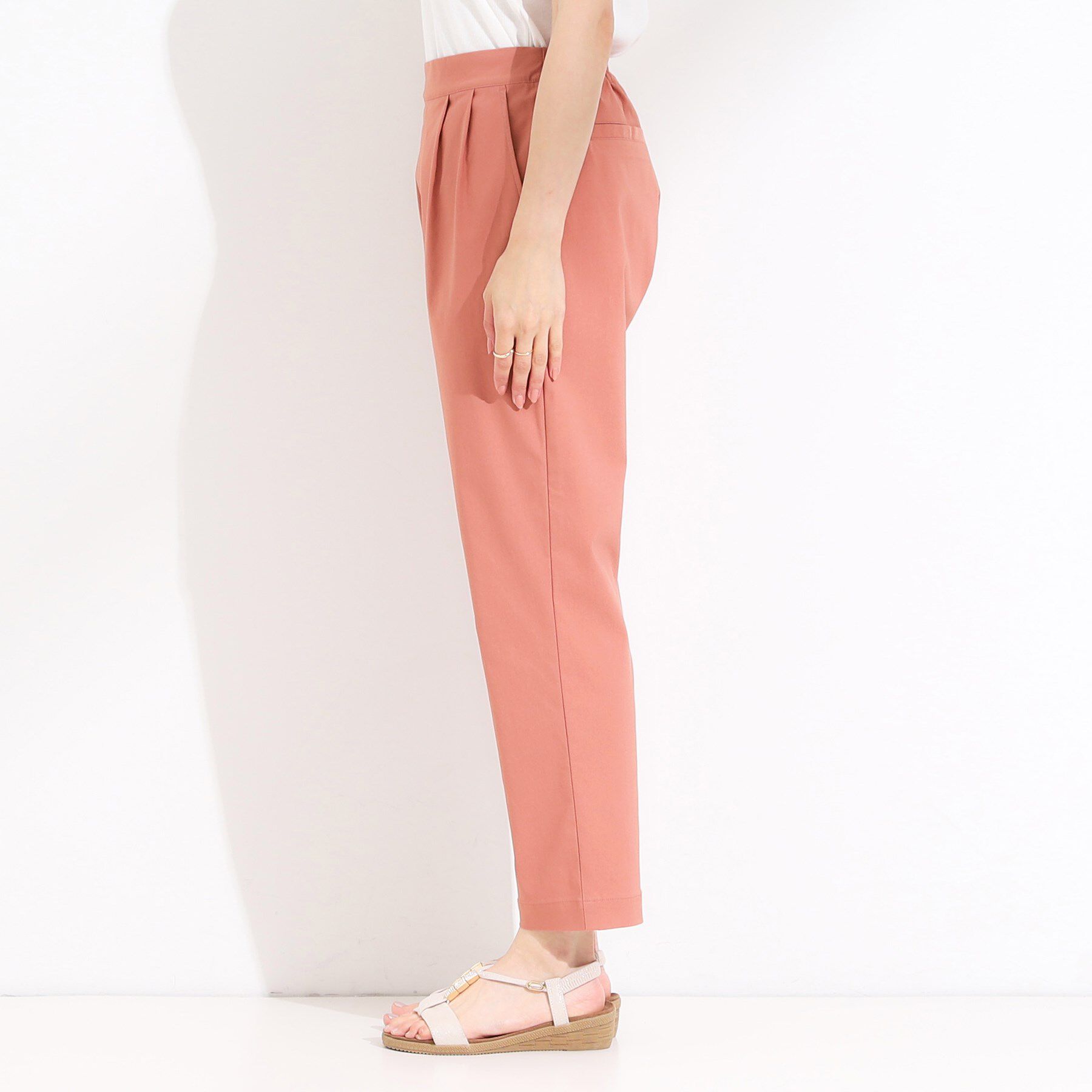 SHOO･LA･RUE「【洗える/S-LL/美脚シルエット】ハイパーストレッチ テーパードパンツ【CIRCRIC】」|その他|